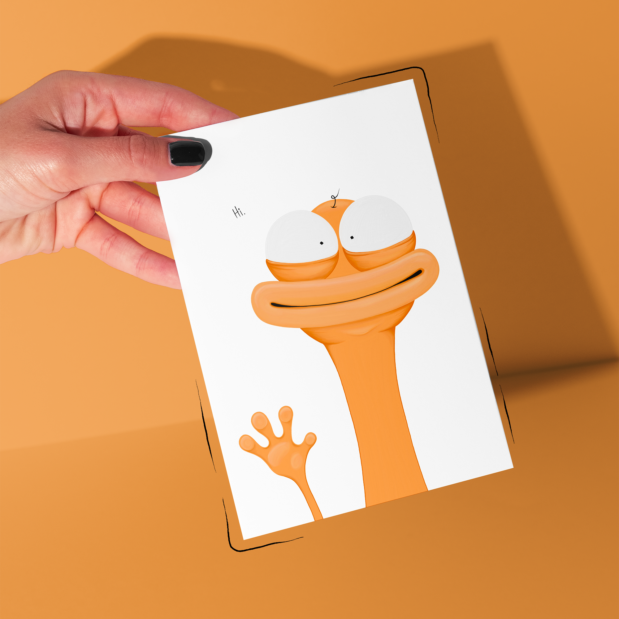 "Hi." - Greeting Card / Small Print