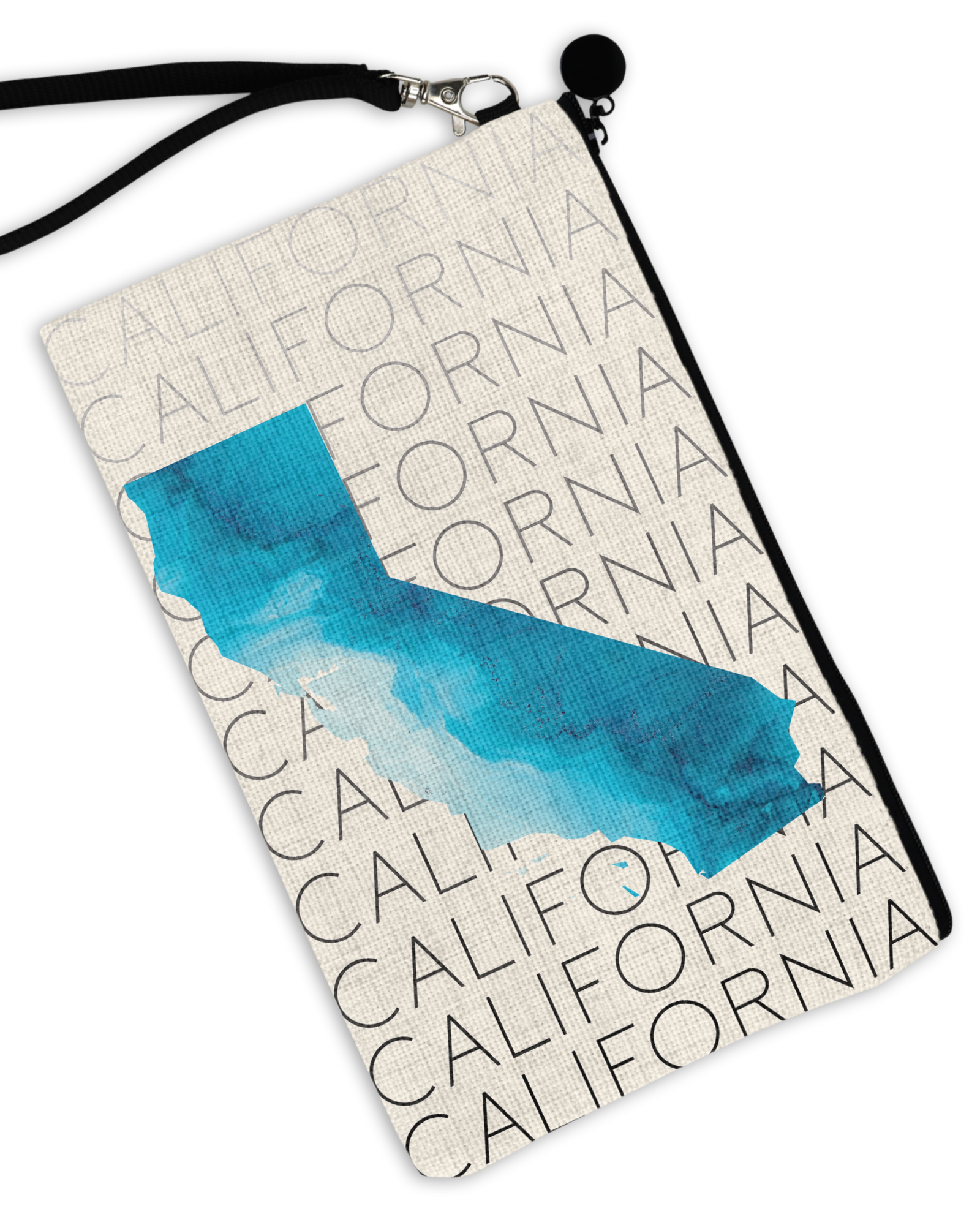 "California Coast Fade" - Linen Hand Bag