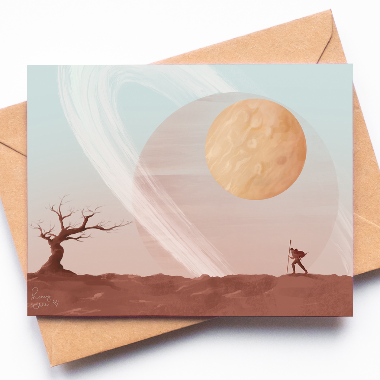 "Desert" - Greeting Card
