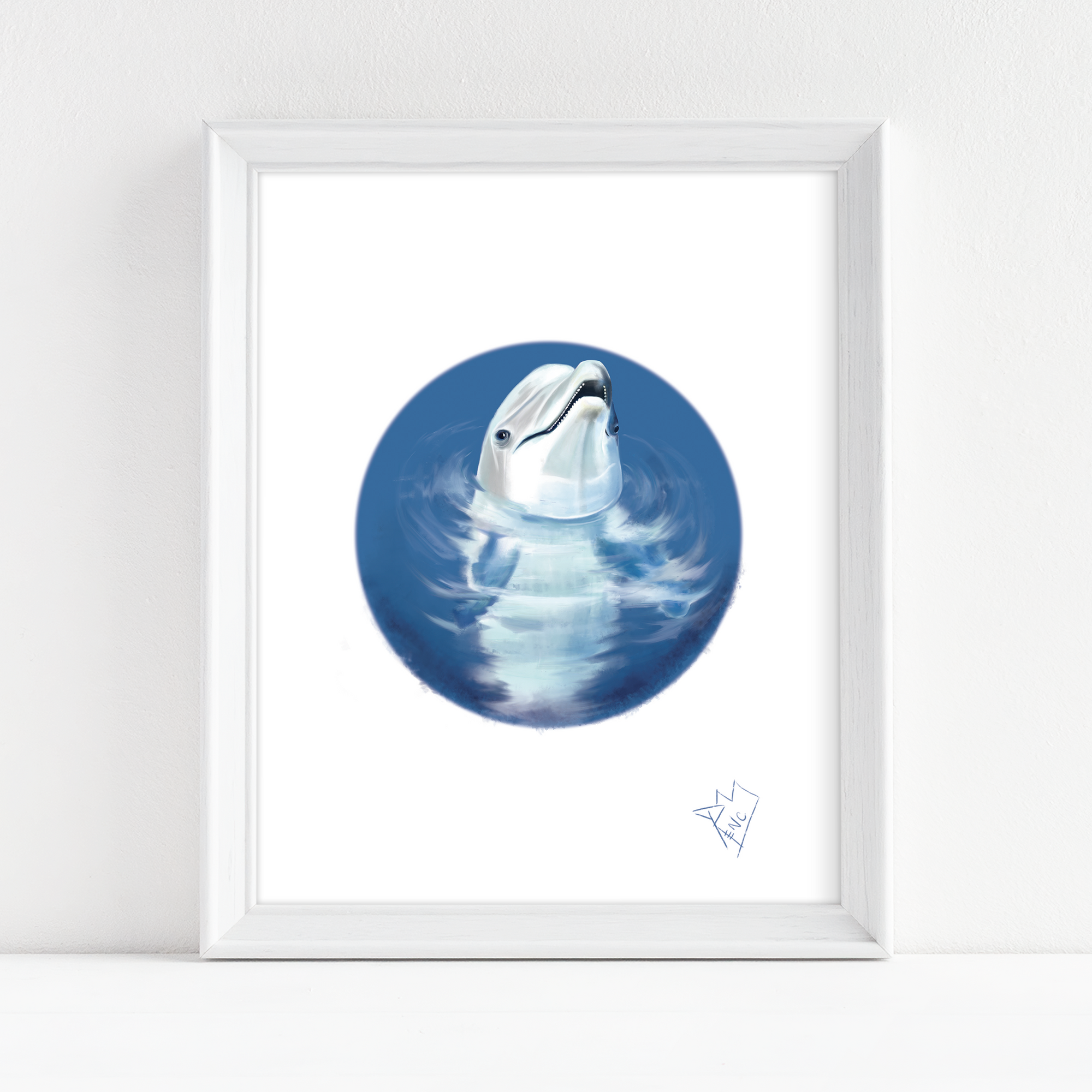 Dolphin Animal Study - Fine Art Print