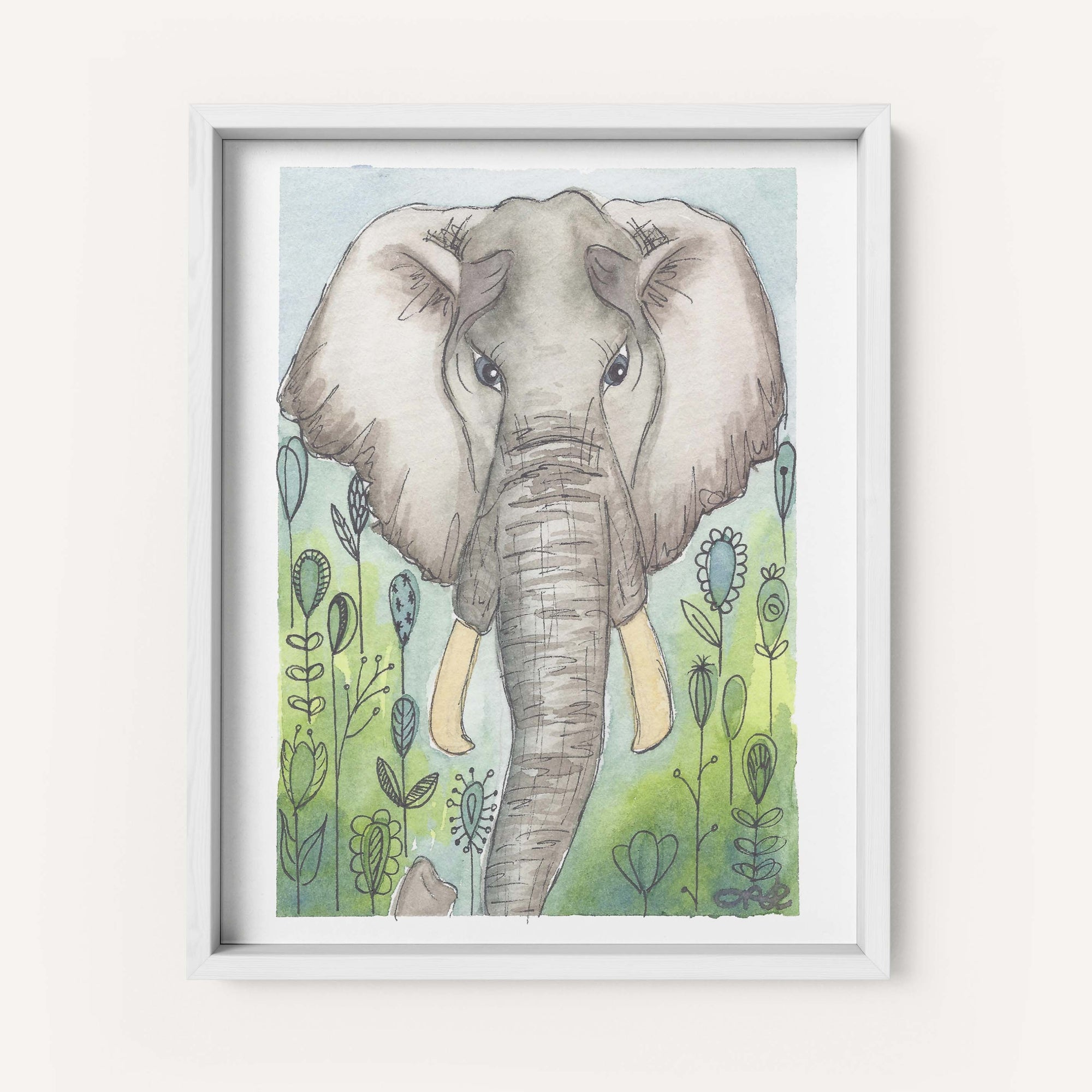 "Eli the Elephant" - Fine Art Print