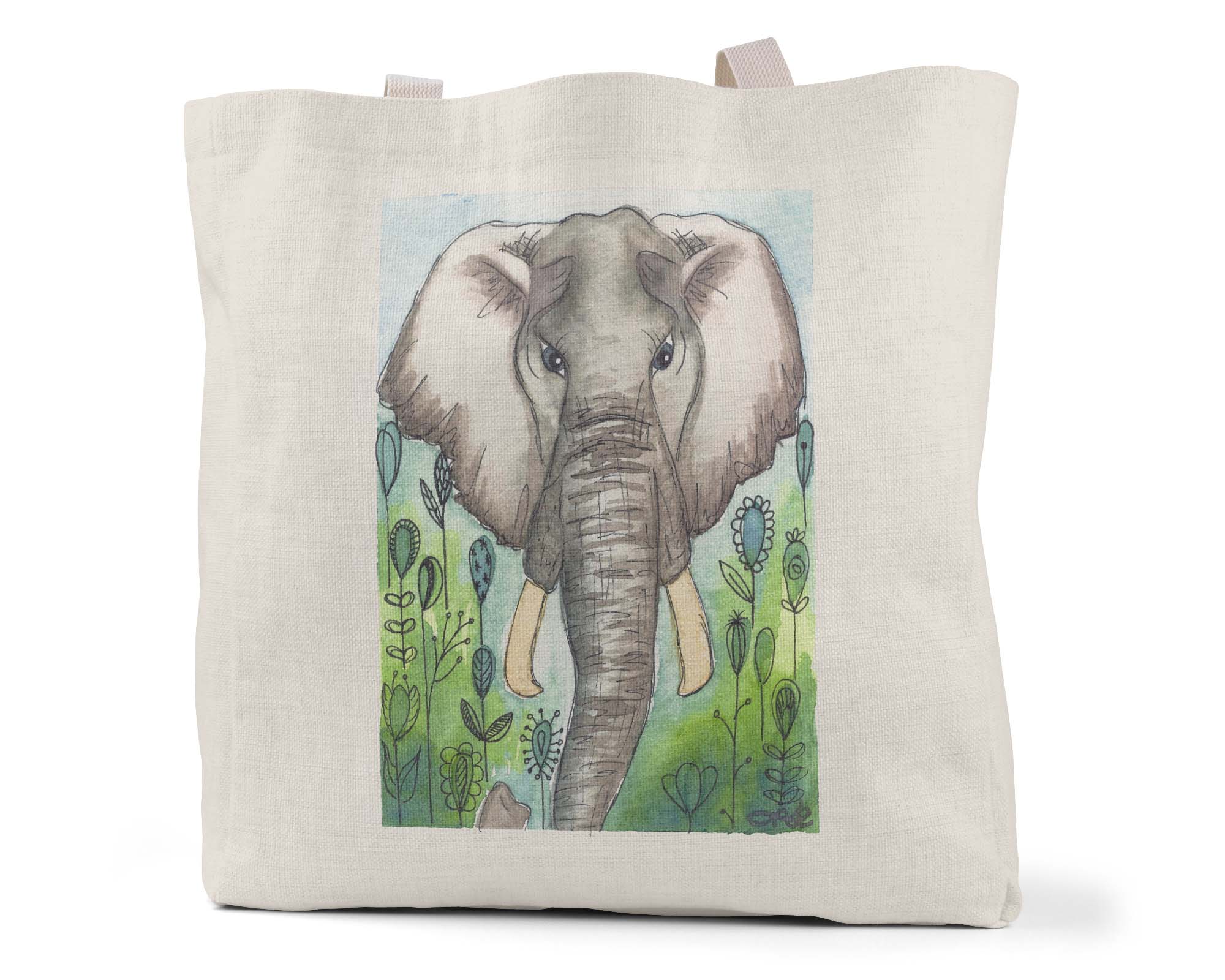 "Eli the Elephant" - Tote Bag (Multiple styles available!)
