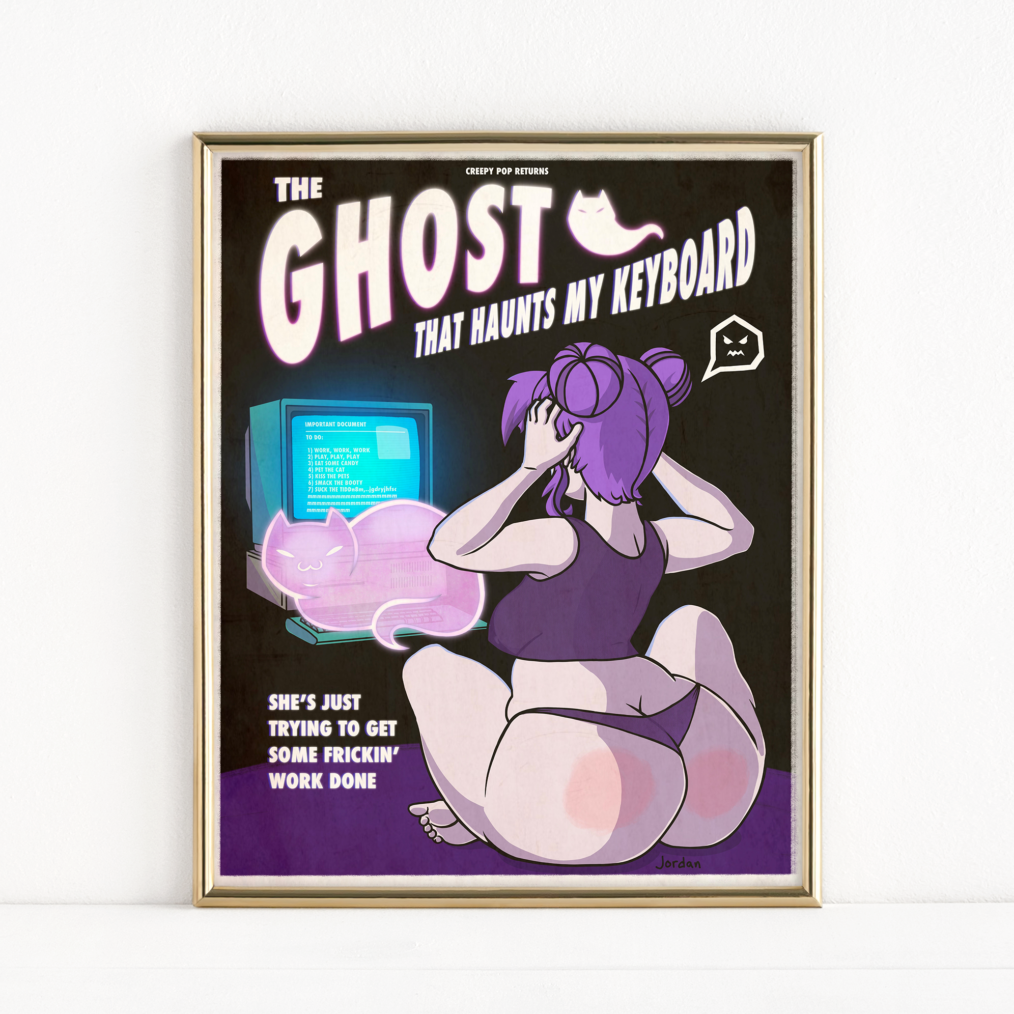 "The Ghost that Haunts my Keyboard" - Fine Art Print