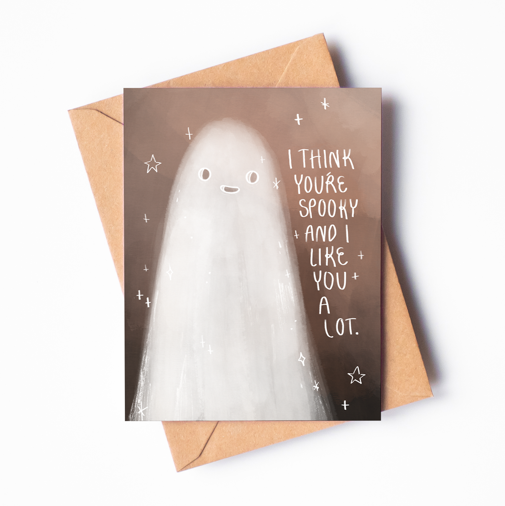 "I Think You're Spooky" - A2 Greeting Card