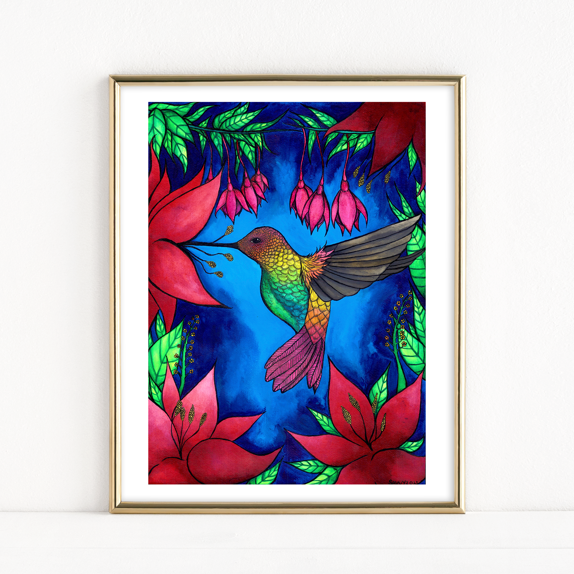 "Isabelle's Hummingbird" - Fine Art Print