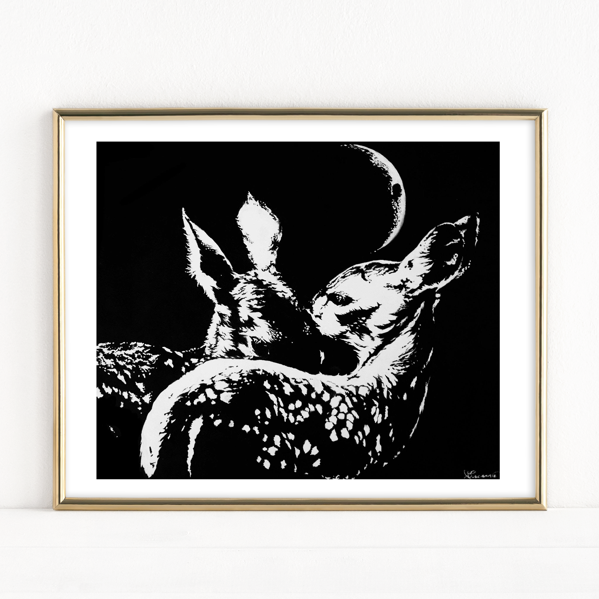 "The Moon Wanes, But My Love For You Never Will" - Fine Art Print