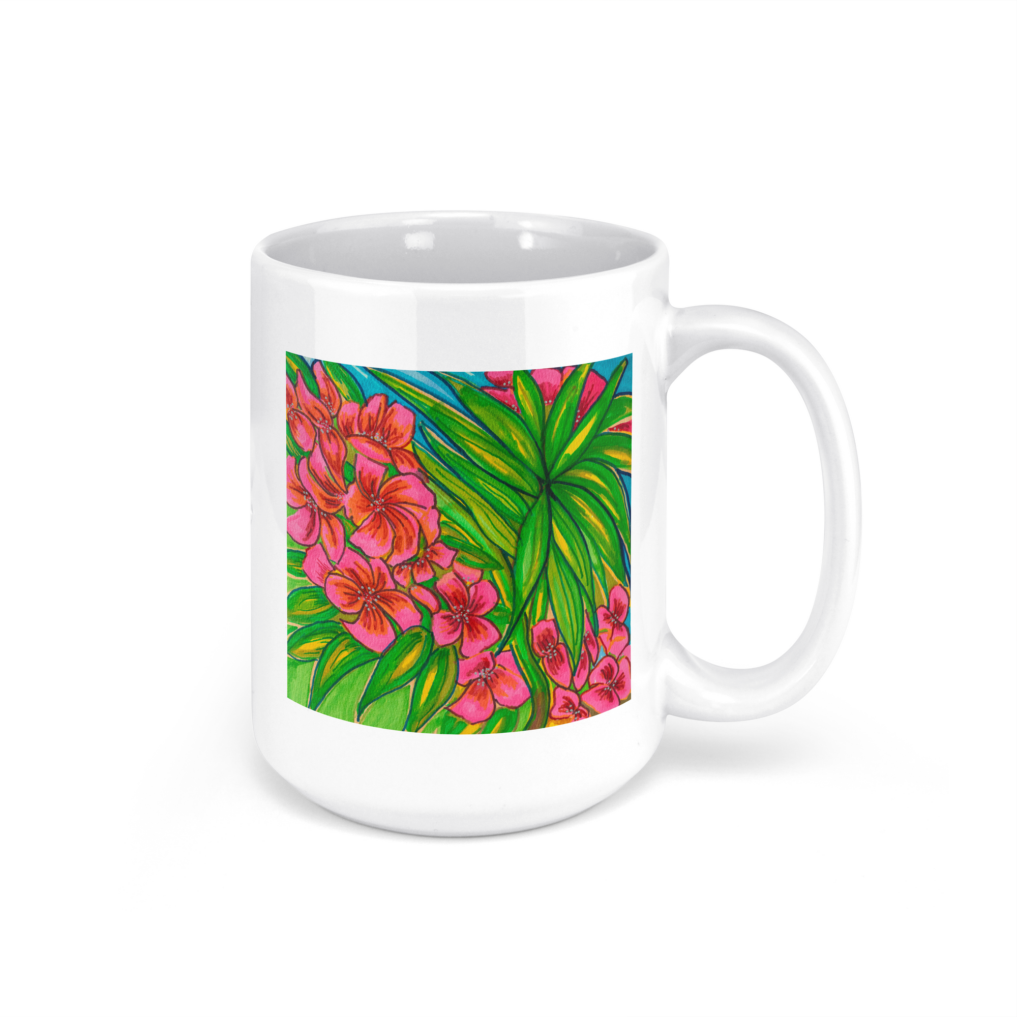 "Topical Vibes" - 15oz Coffee Mug