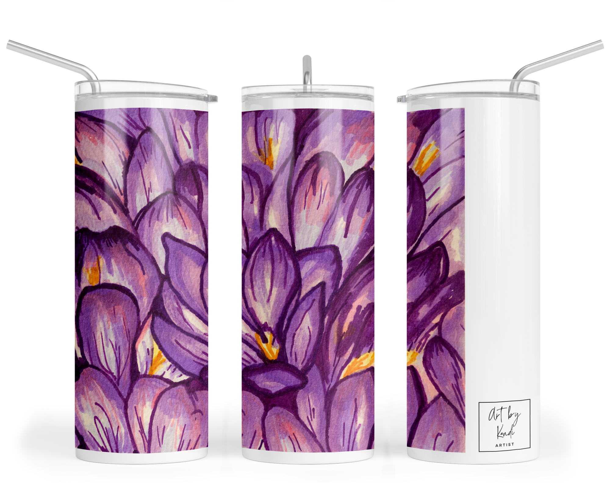 "A Passion for Purple" - Stainless Steel Tumbler