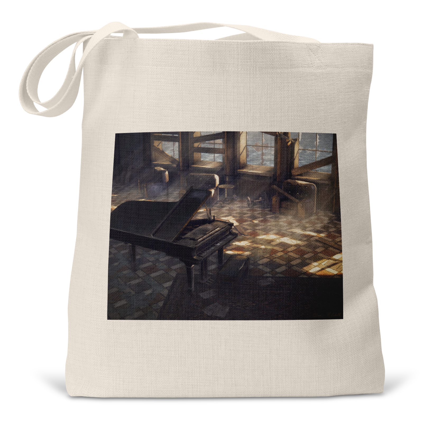 "Abandoned Ballroom" - Linen Tote