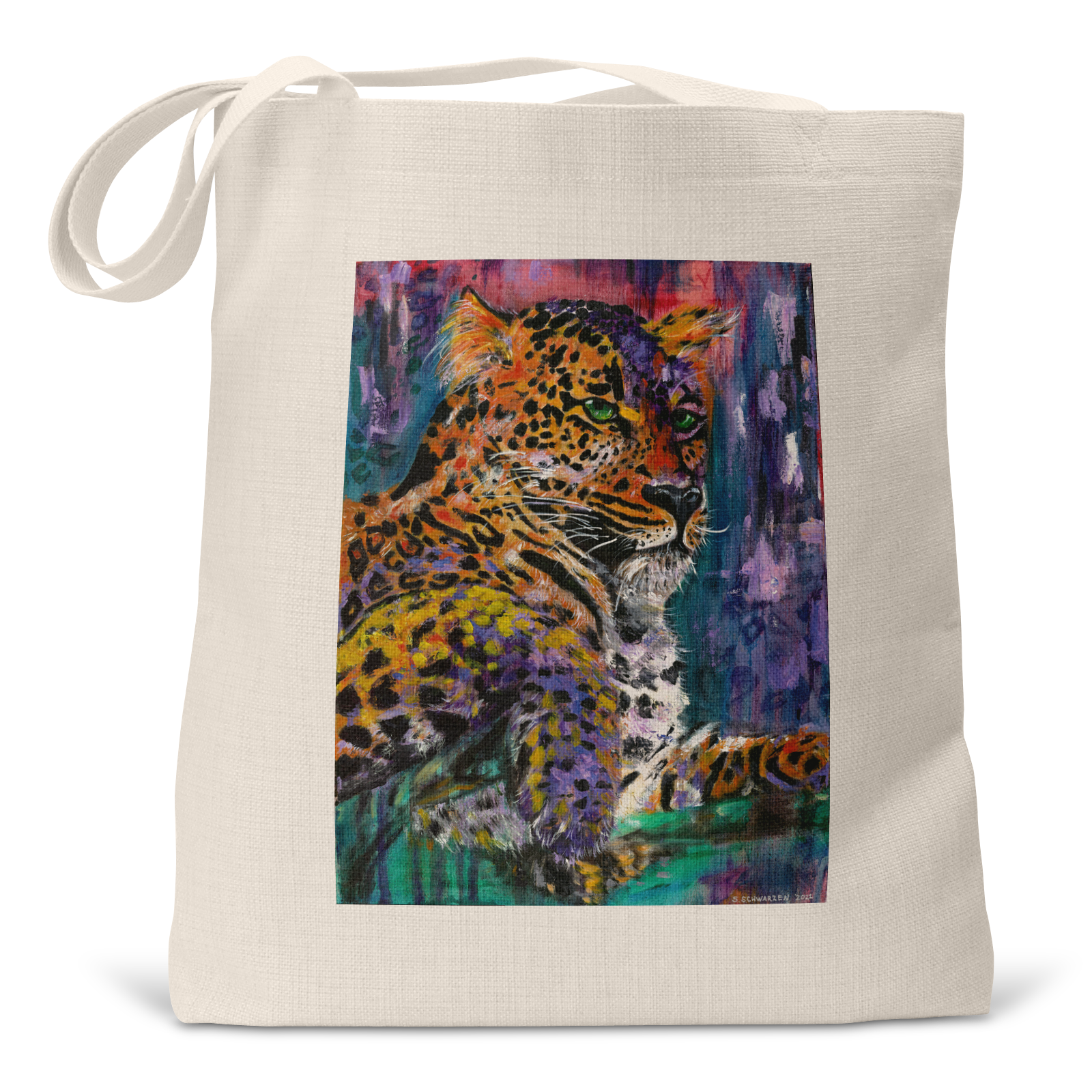 "Ava the Royal Leopard" - Small Tote