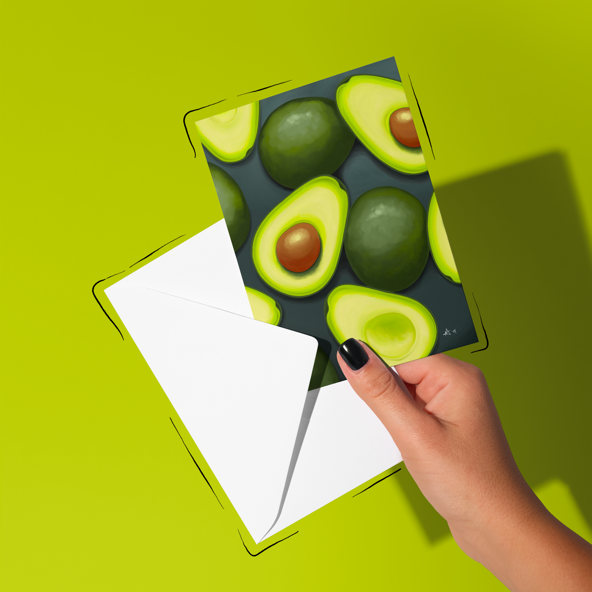 Avocados (Food Study) - Greeting Card / Small Print