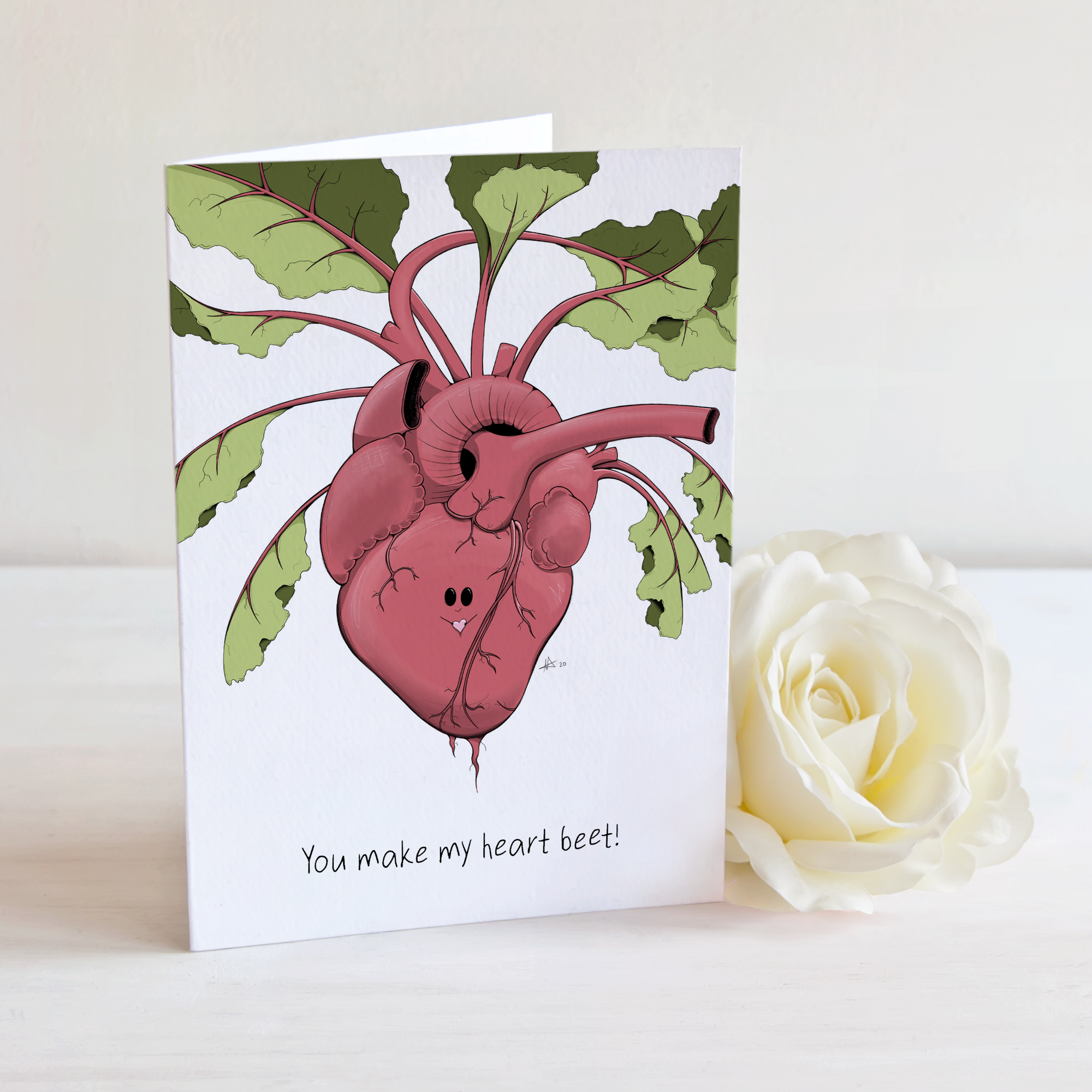 "You make my heart beet!" - Greeting Card / Small Print