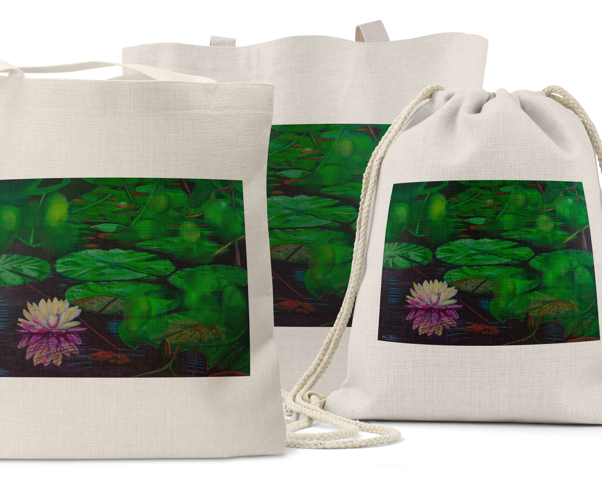 "Between and Betwixt the Leaves" - Linen Tote