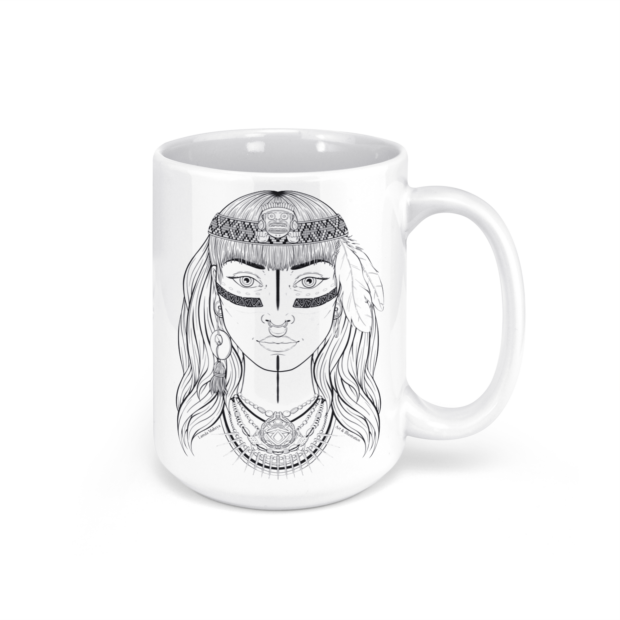 "Borikén Chieftess" - 15oz Coffee Mug