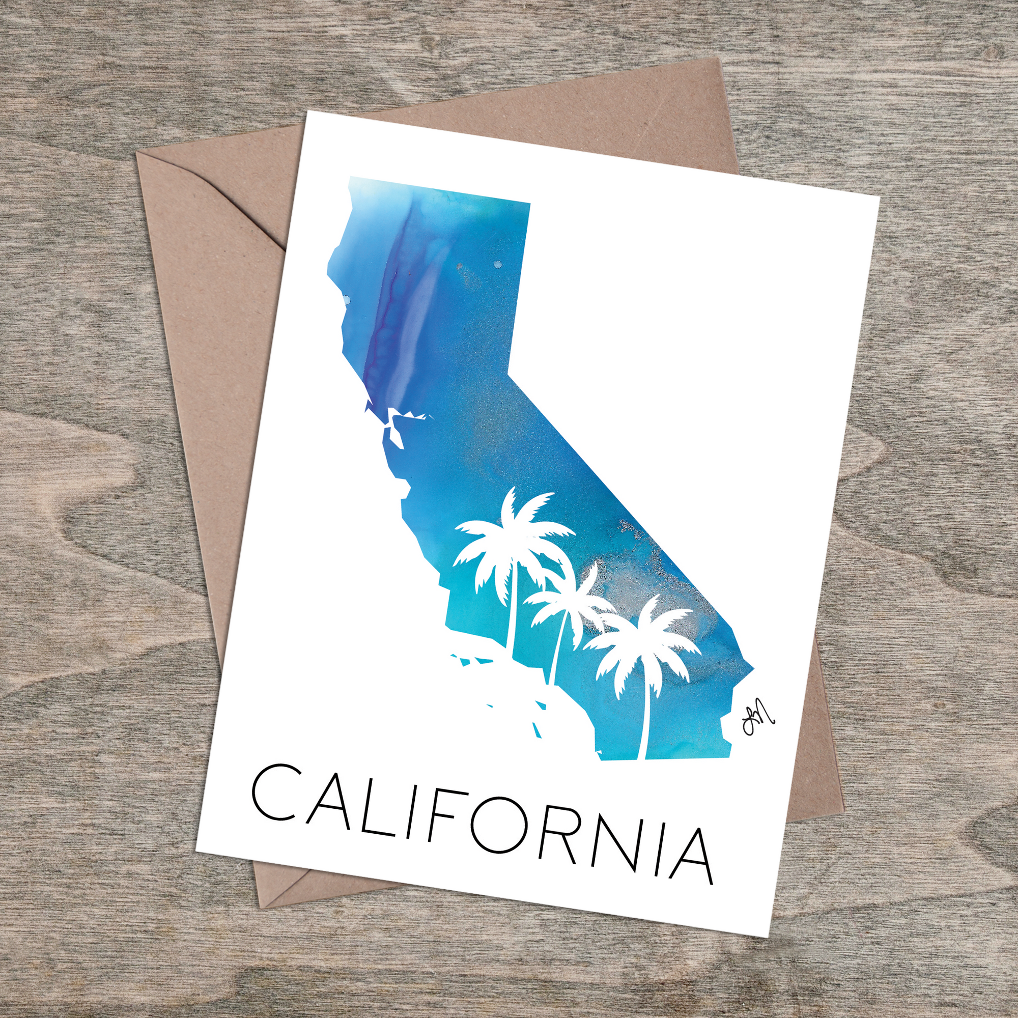 "California Palms" - Greeting Card (Single or Pack)