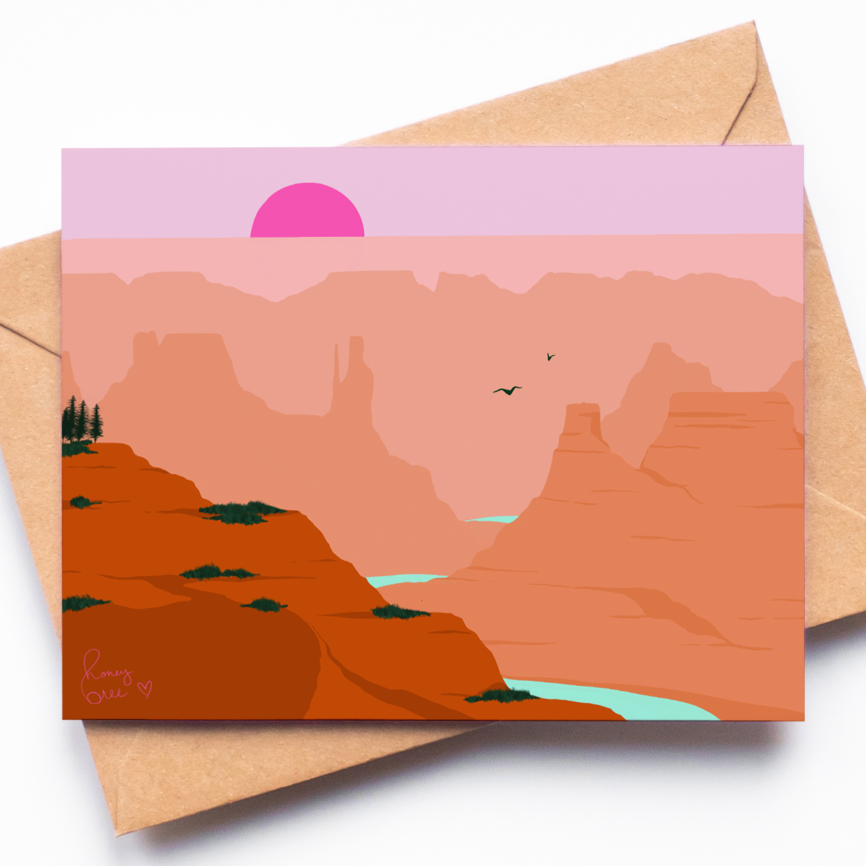 "Calming Canyon" - Greeting Card