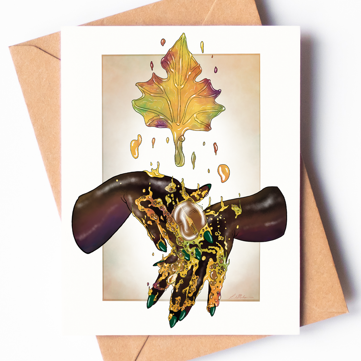 "Cleansing Autumn" - Greeting Card