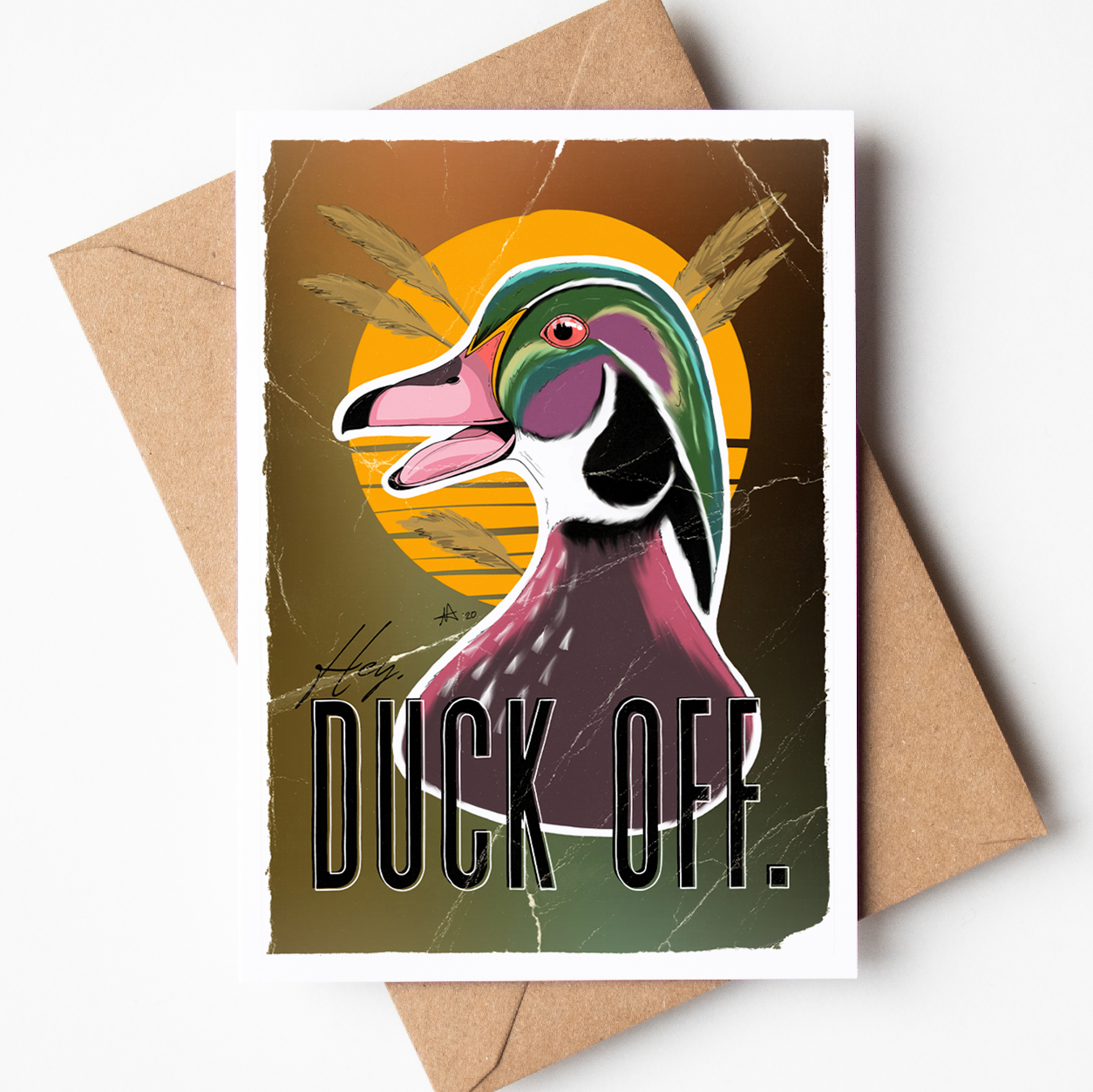 "Hey, DUCK OFF" - Greeting Card
