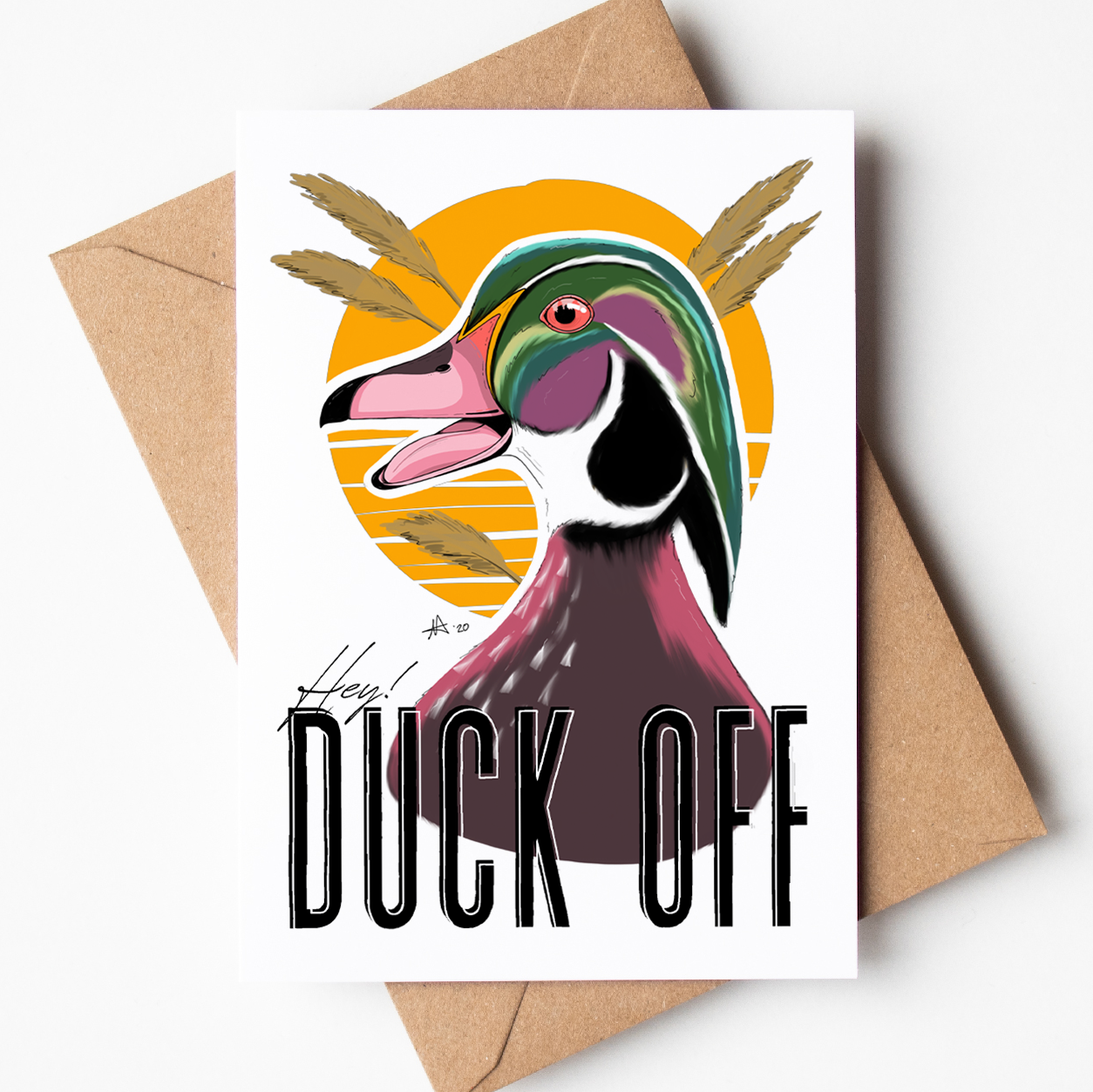 "Hey, DUCK OFF" - Greeting Card