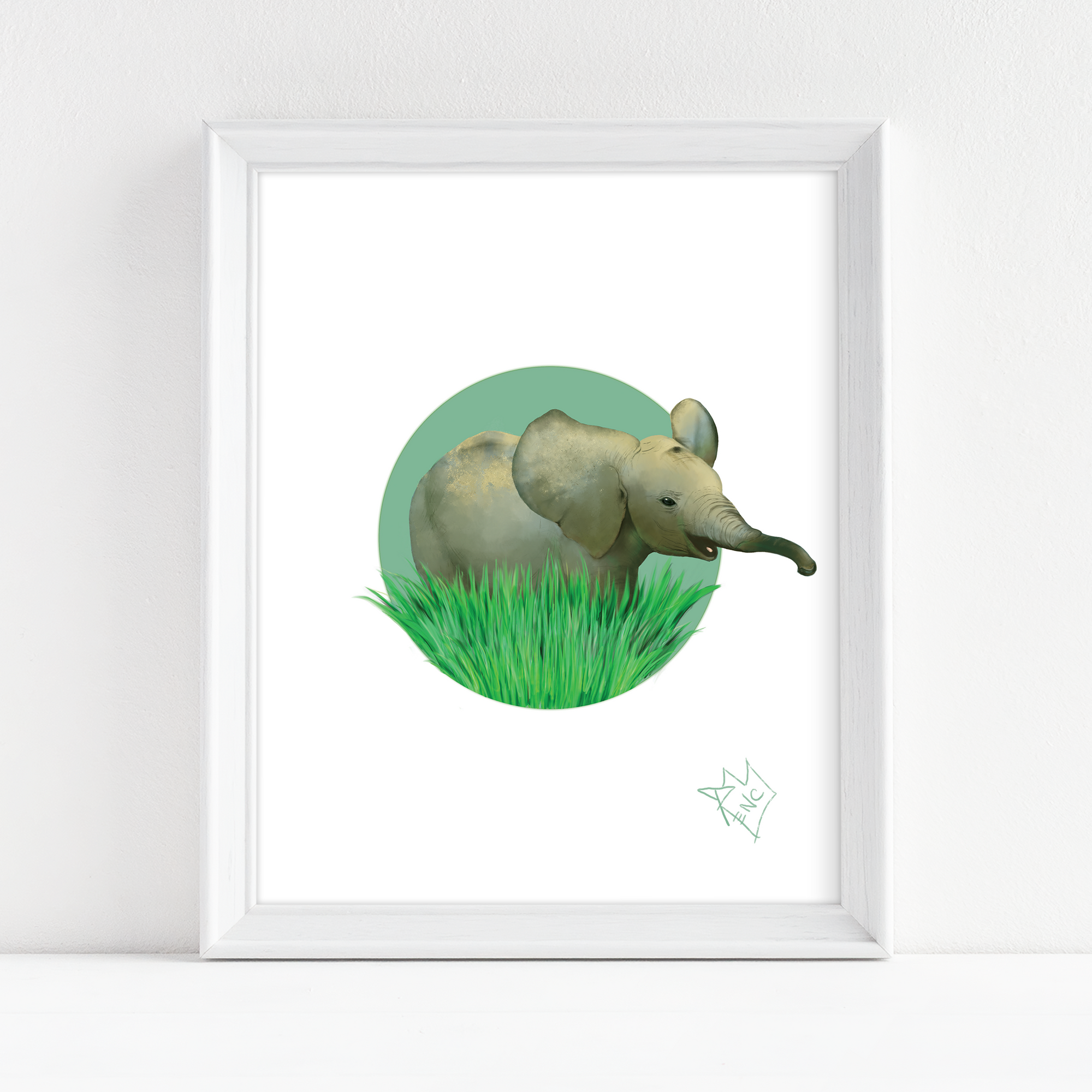 Elephant Animal Study - Fine Art Print