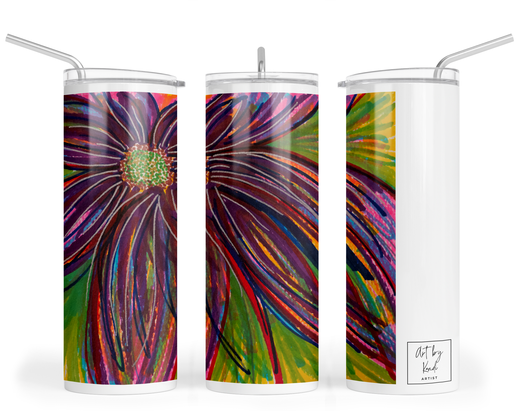 "Feelin' Purple" - Stainless Steel Tumbler