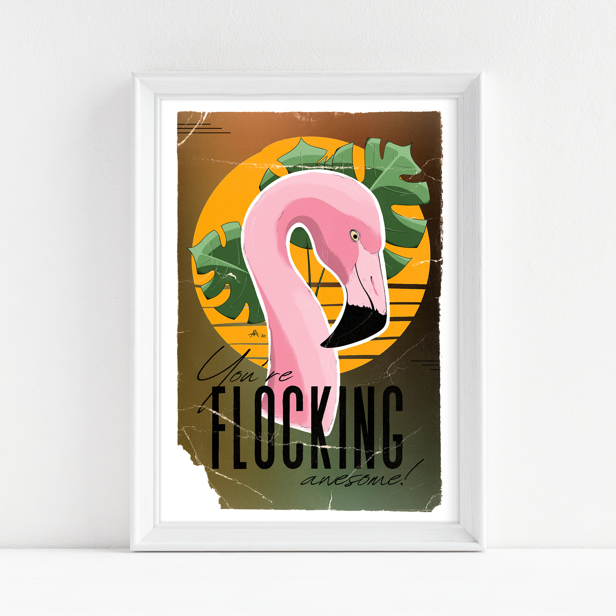 "You're FLOCKING awesome!" - Fine Art Print