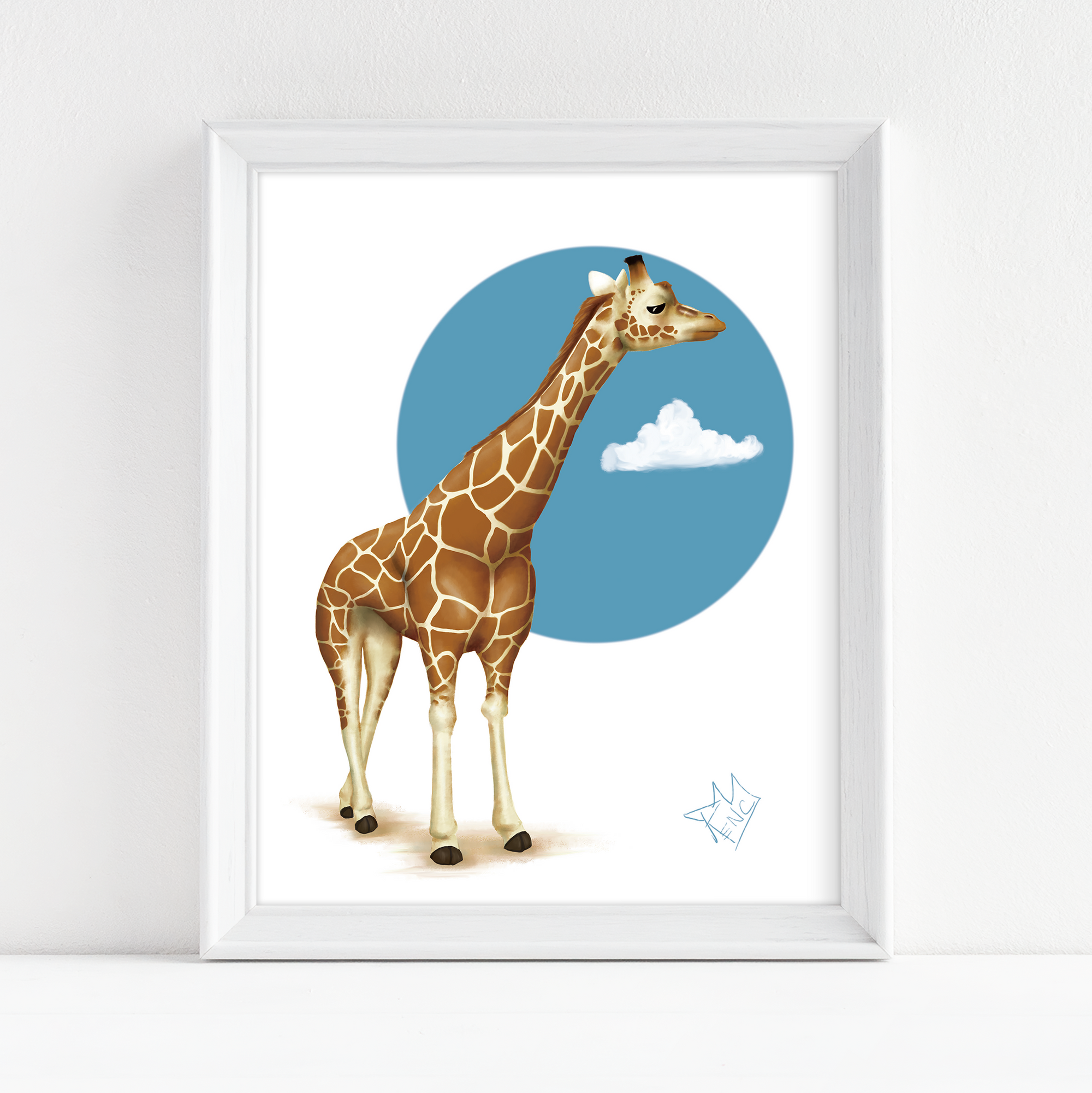 Giraffe Animal Study - Fine Art Print