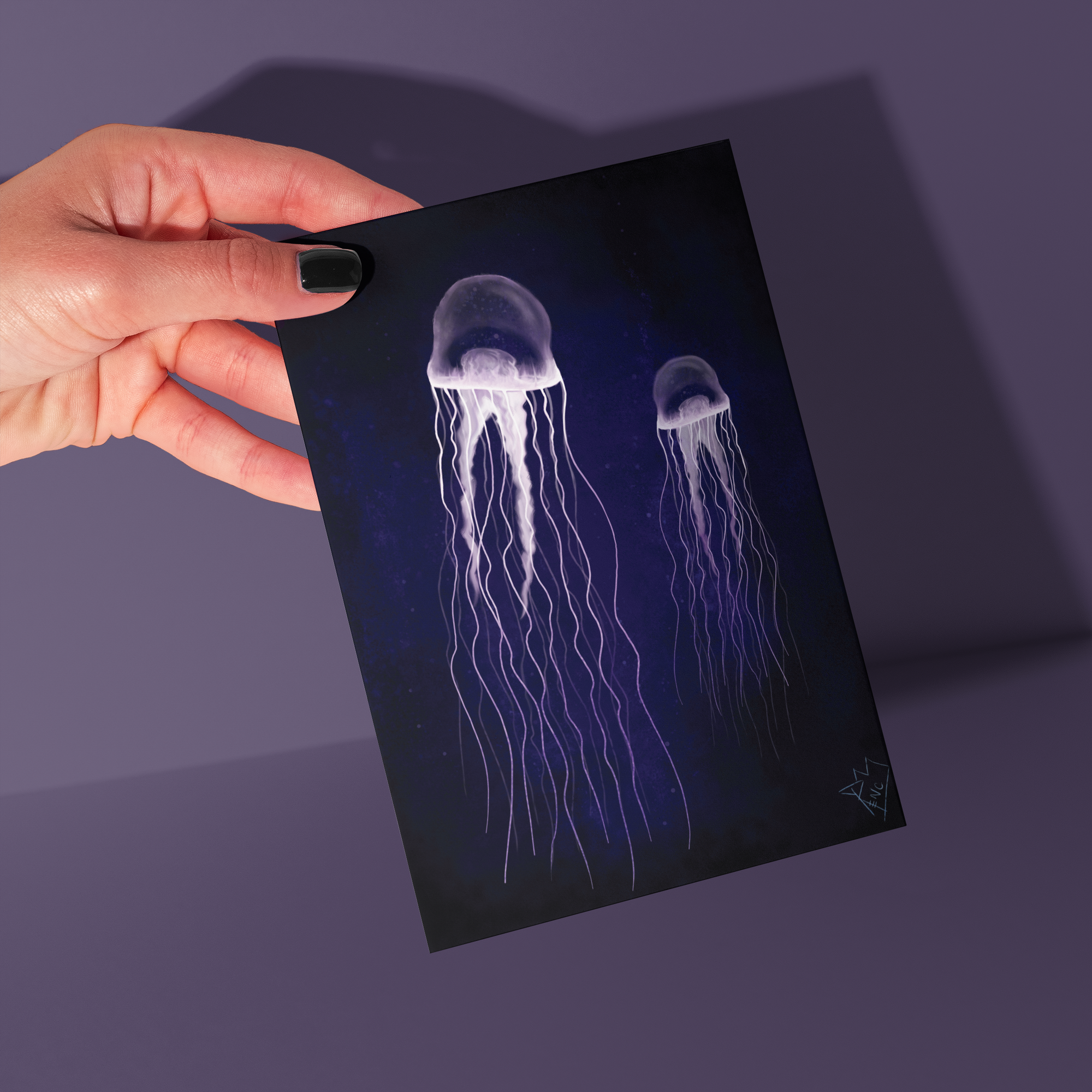 Jellyfish Animal Study - Greeting Card