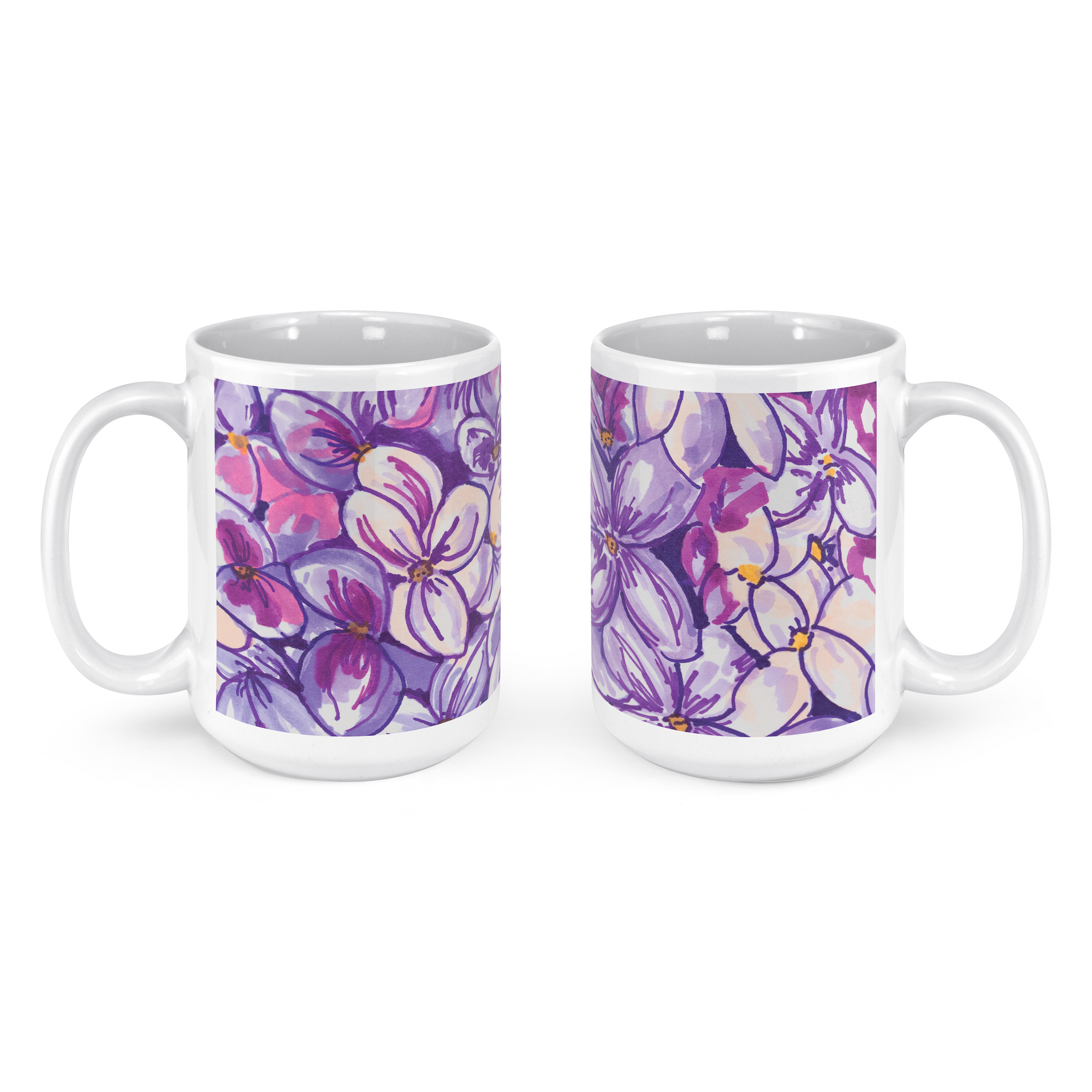 "Lots of Lilacs" - 15oz Coffee Mug