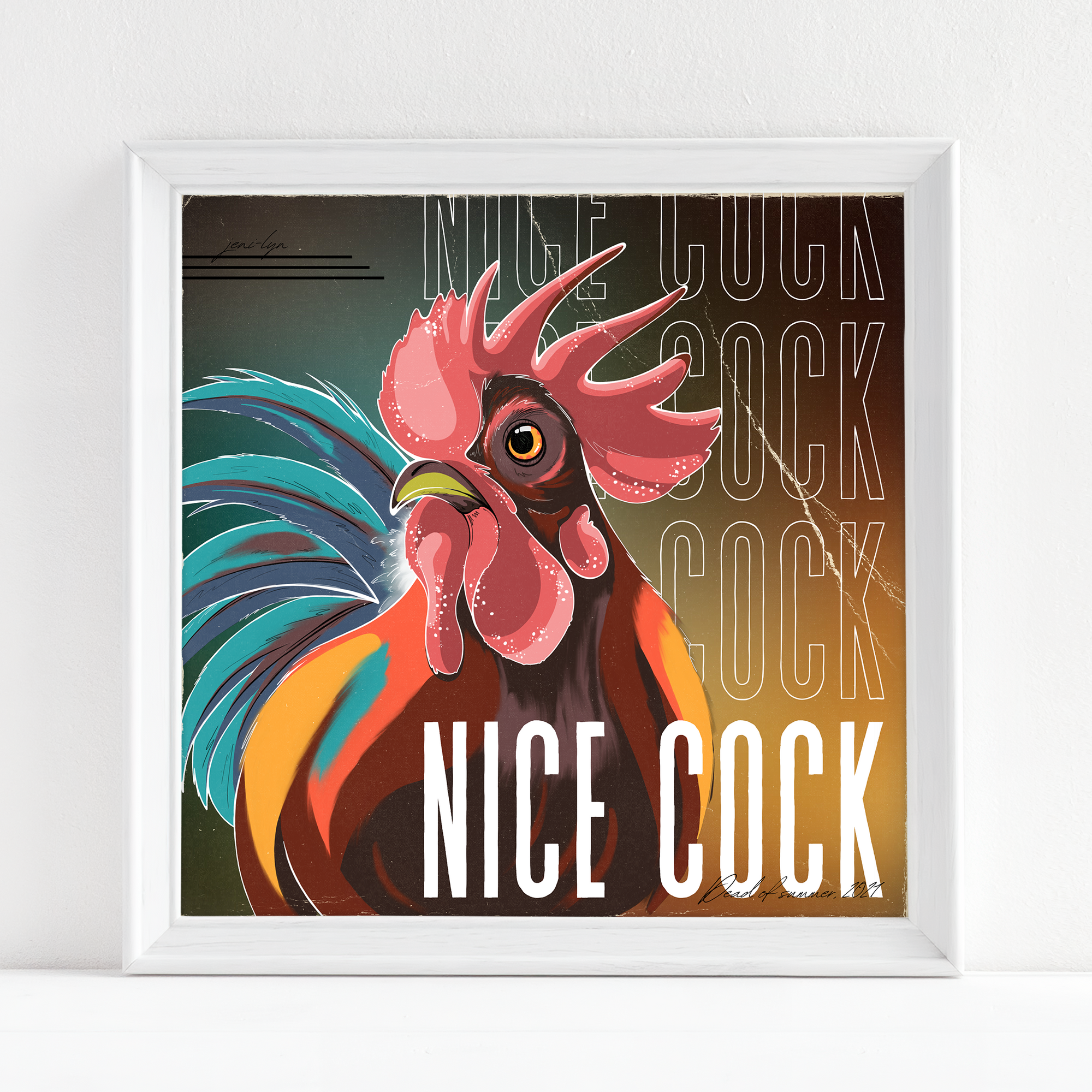 "NICE COCK" (Original Version) - Fine Art Print