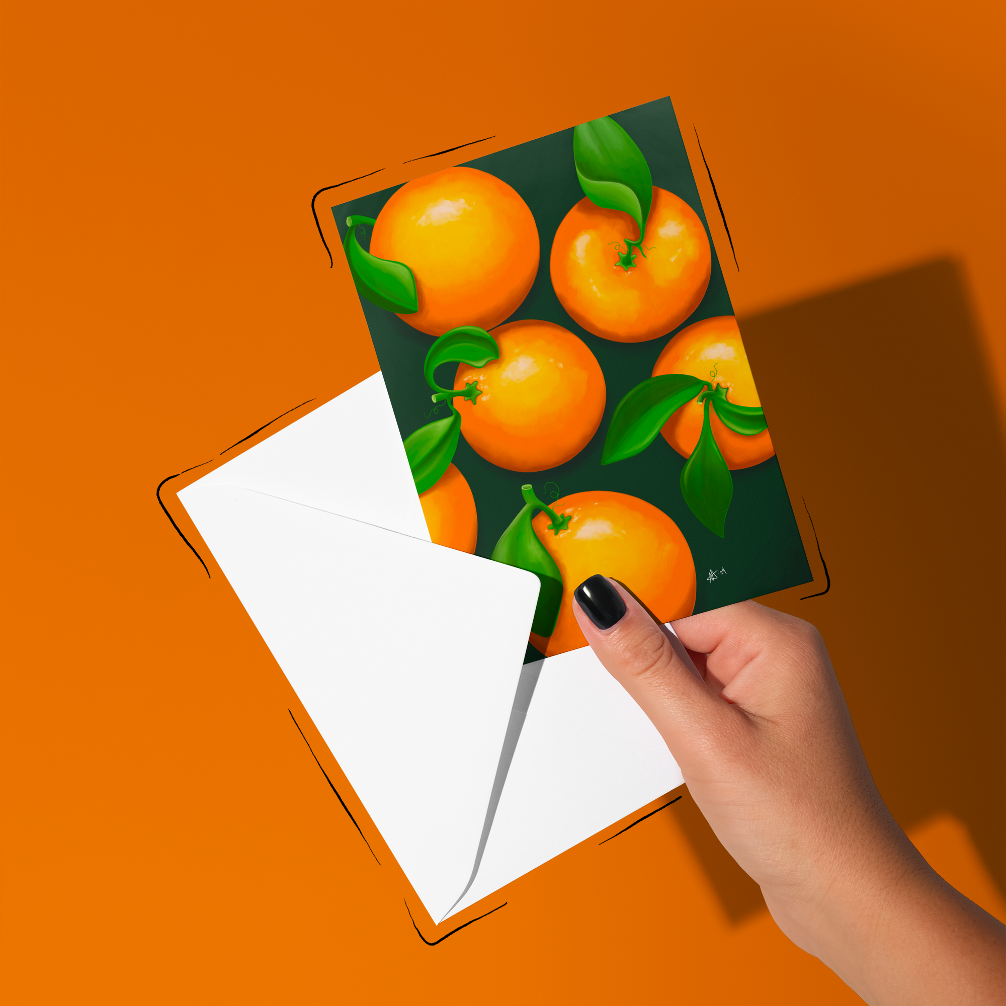 Oranges (Food Study) - Greeting Card / Small Print