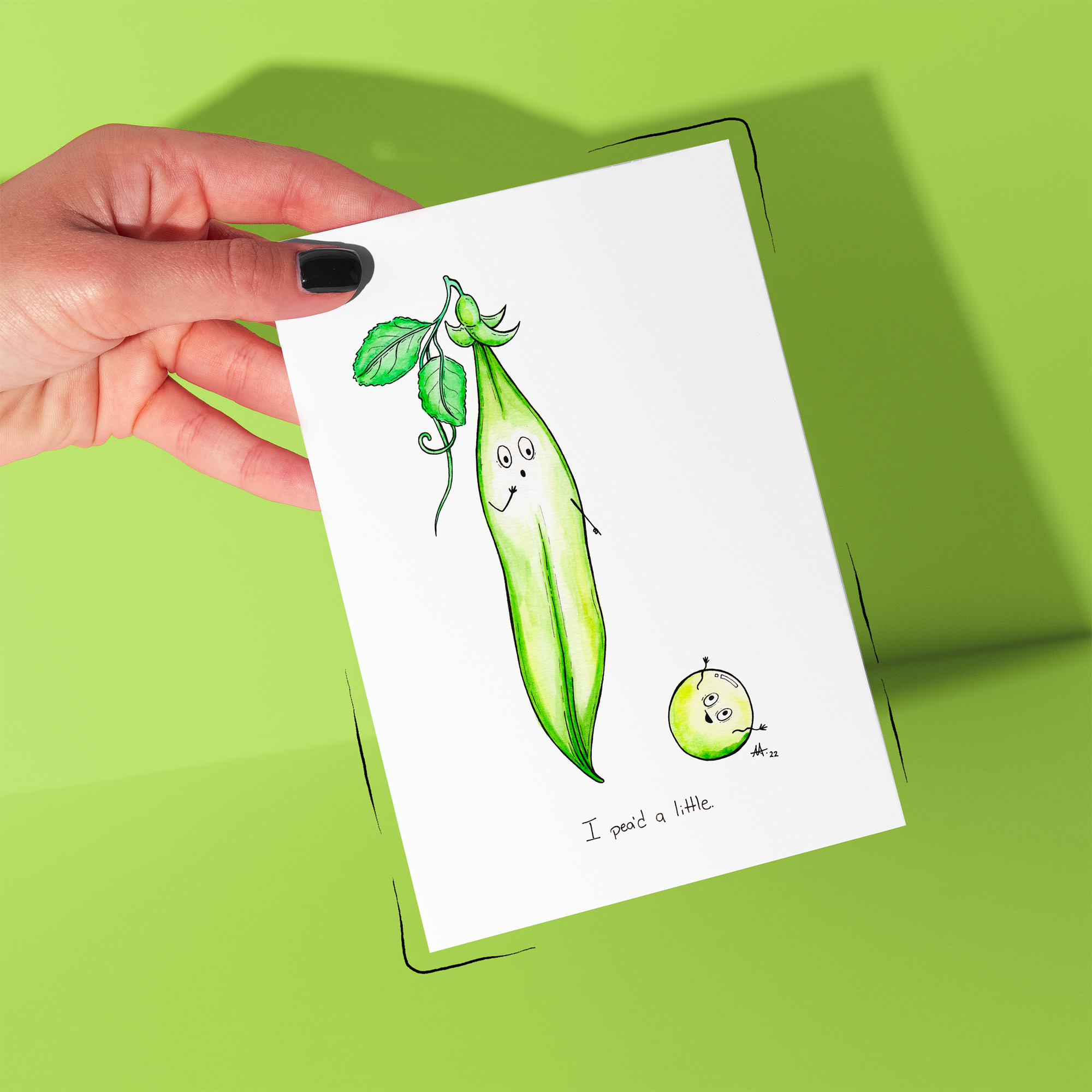 "I pea'd a little." - Greeting Card / Small Print