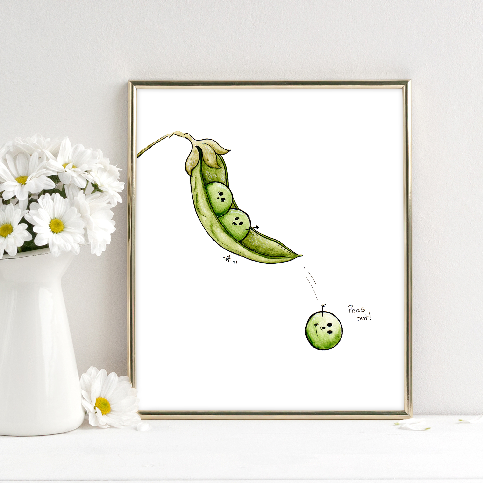 "Peas out!" - Fine Art Print
