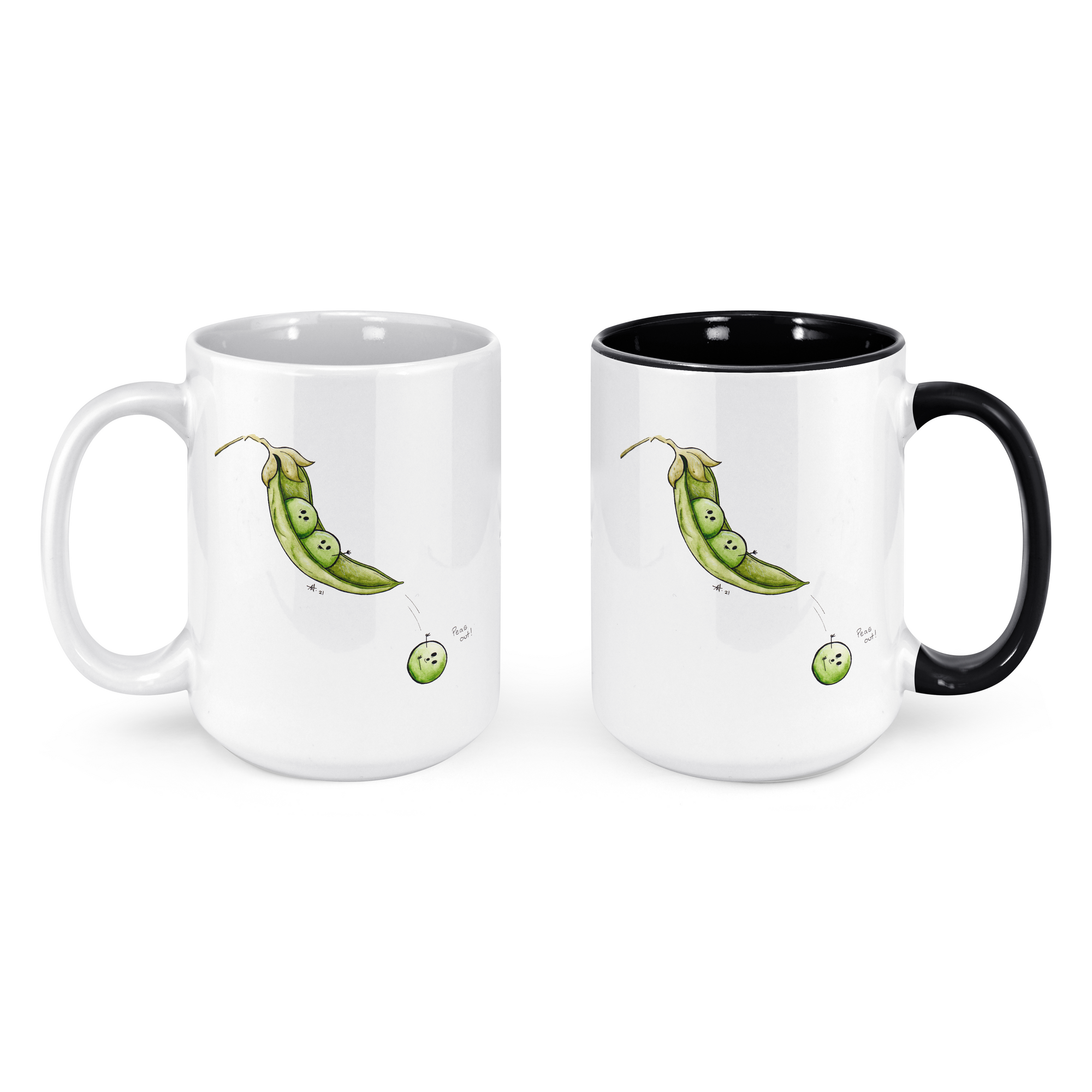 "Peas out!" - 15oz Coffee Mug
