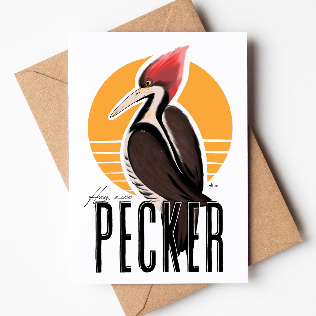 "Nice PECKER" - Greeting Card