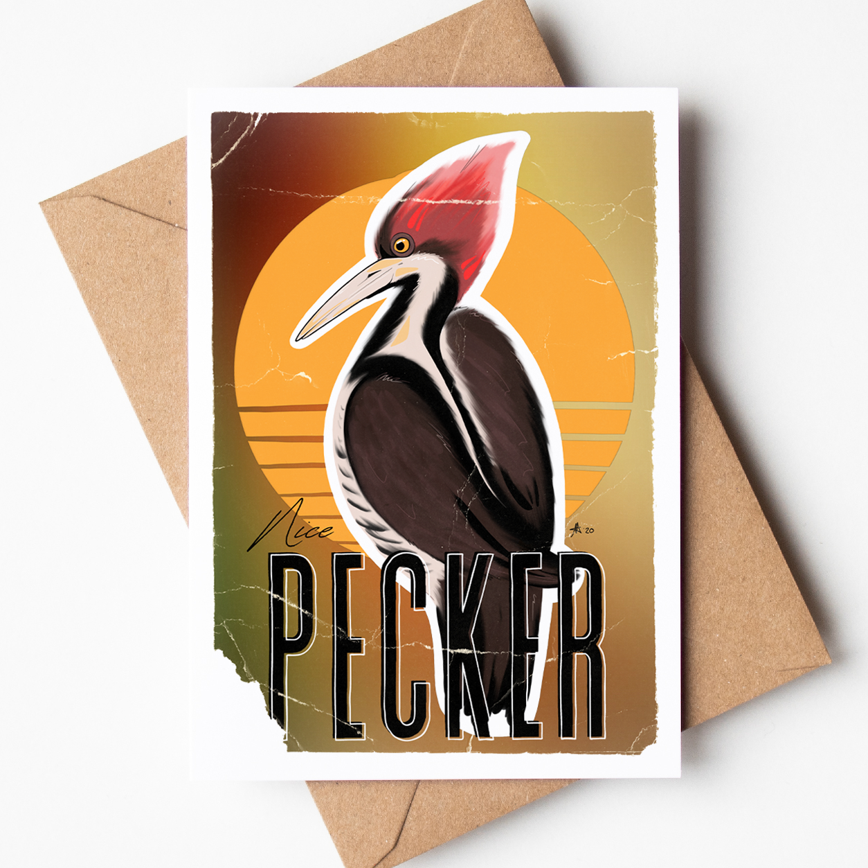 "Nice PECKER" - Greeting Card