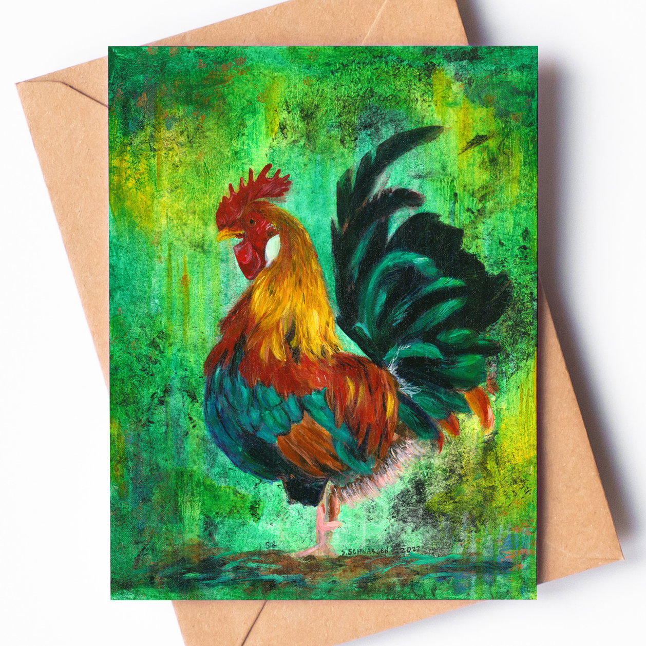 "Pretty Cock" - Greeting Card (Single or Pack)