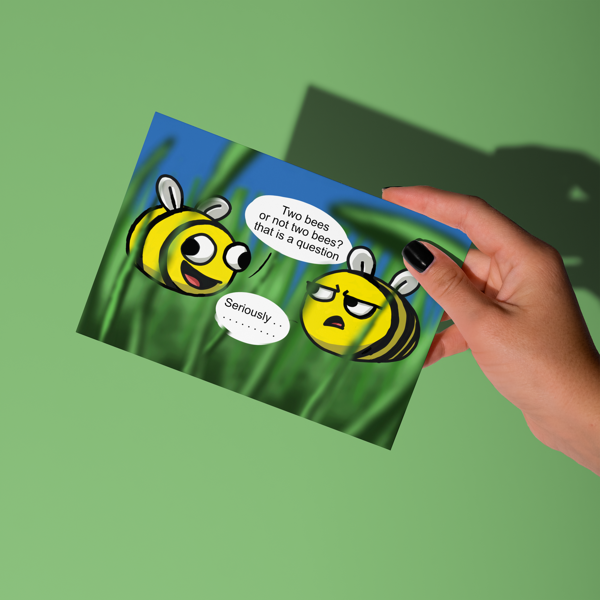 "Two Bees" - Greeting Card