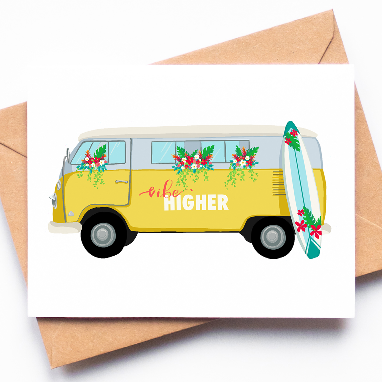 "Vibe Higher" - Greeting Card