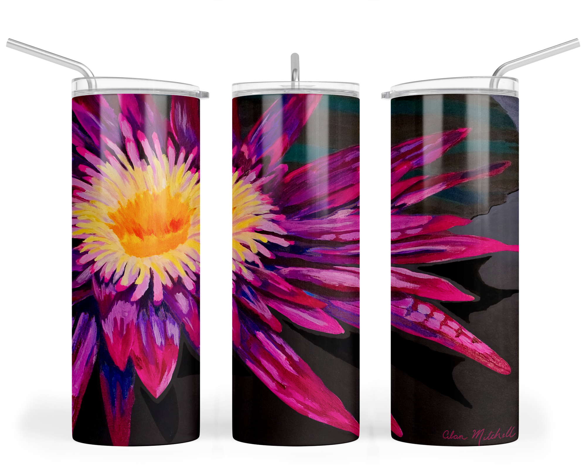 "Water Lily, Still Water" - Stainless Steel Tumbler