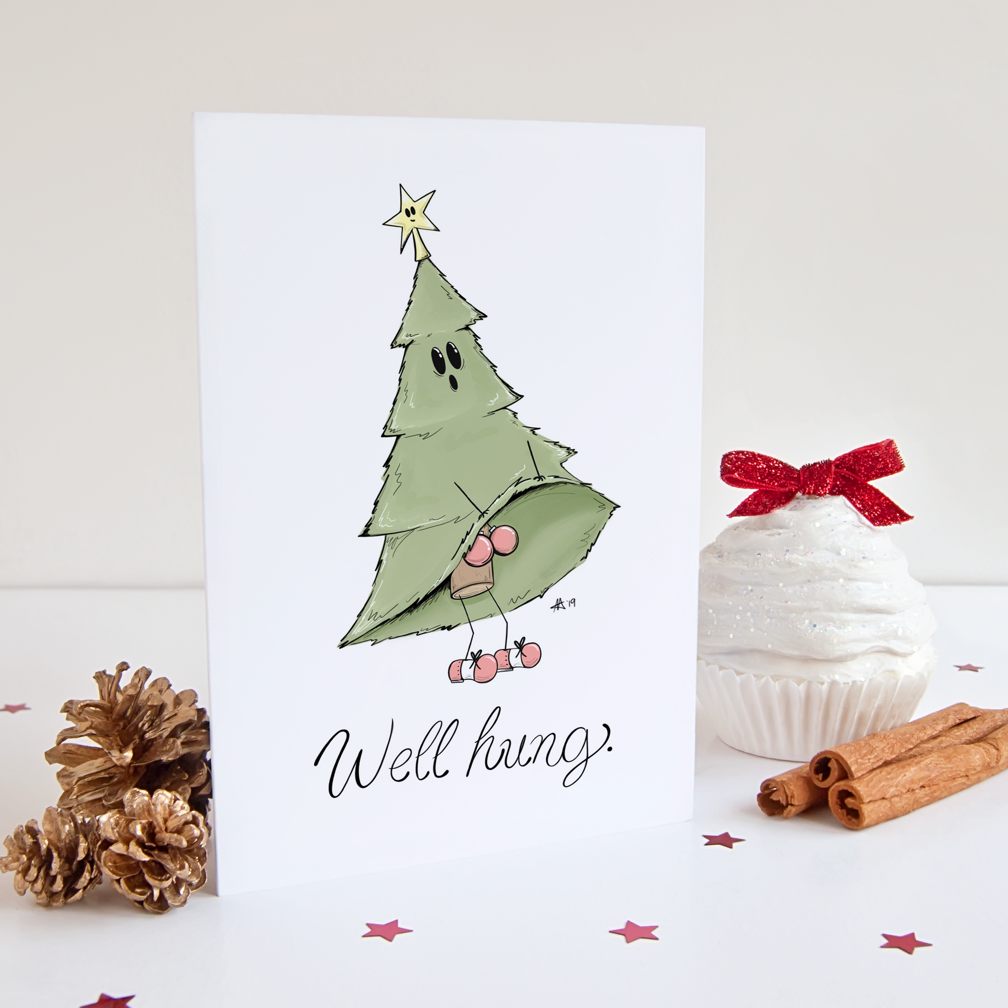 "Well hung." - Greeting Card / Small Print