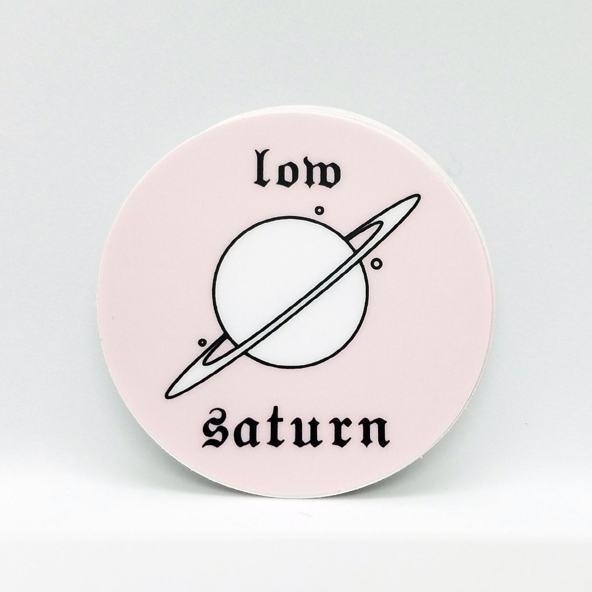 Low Saturn - 2" Round Sticker