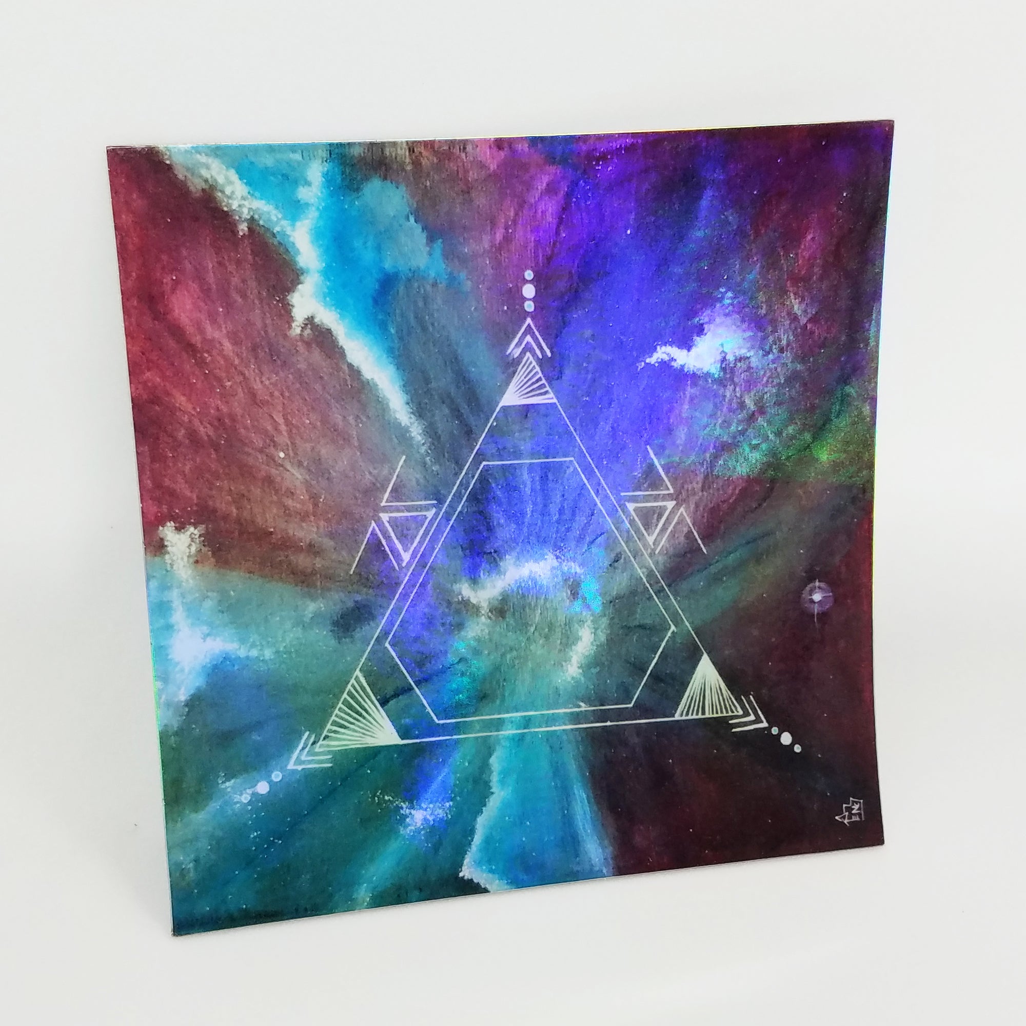 "Space Triangle" - Holographic Sticker