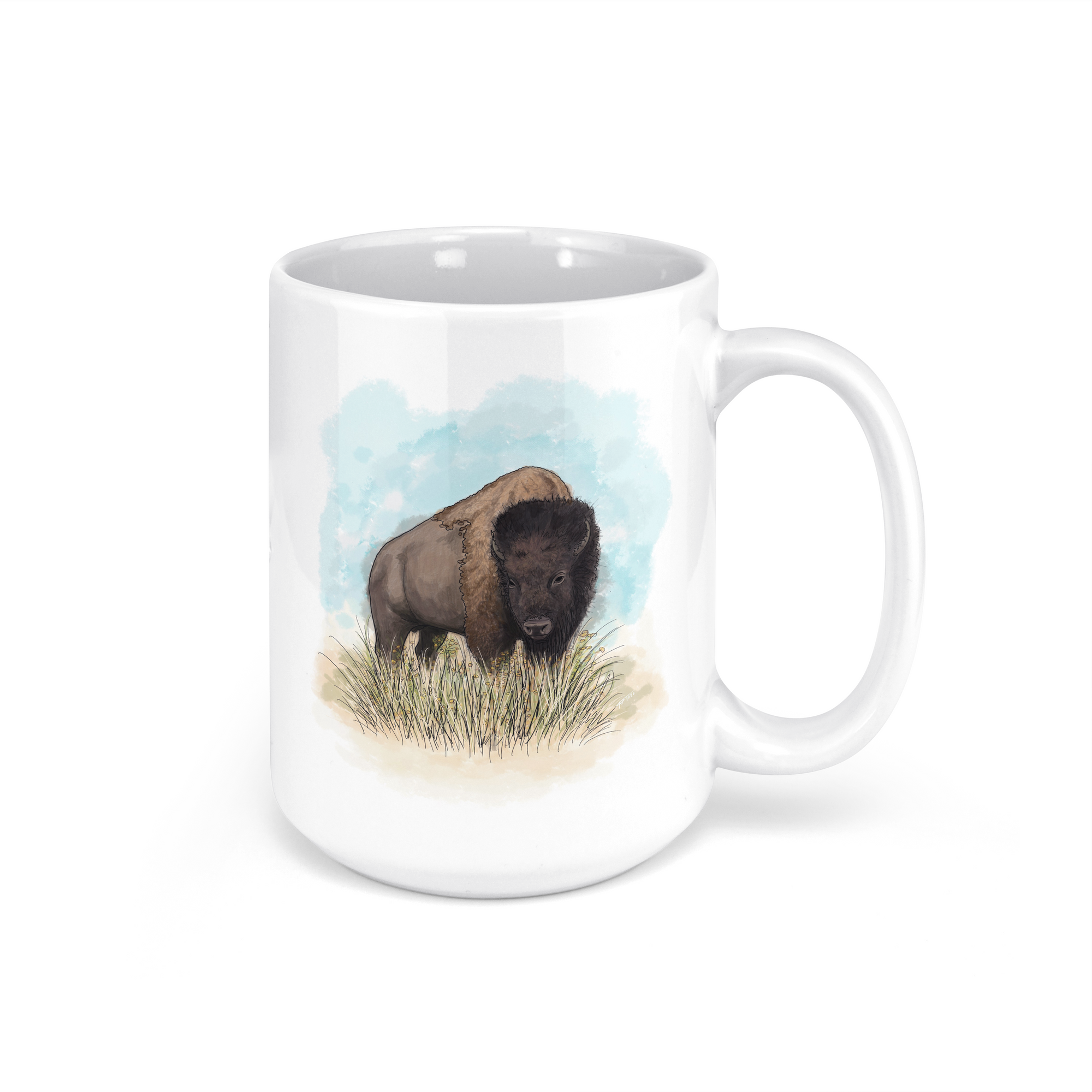 "American Bison" - 15oz Coffee Mug
