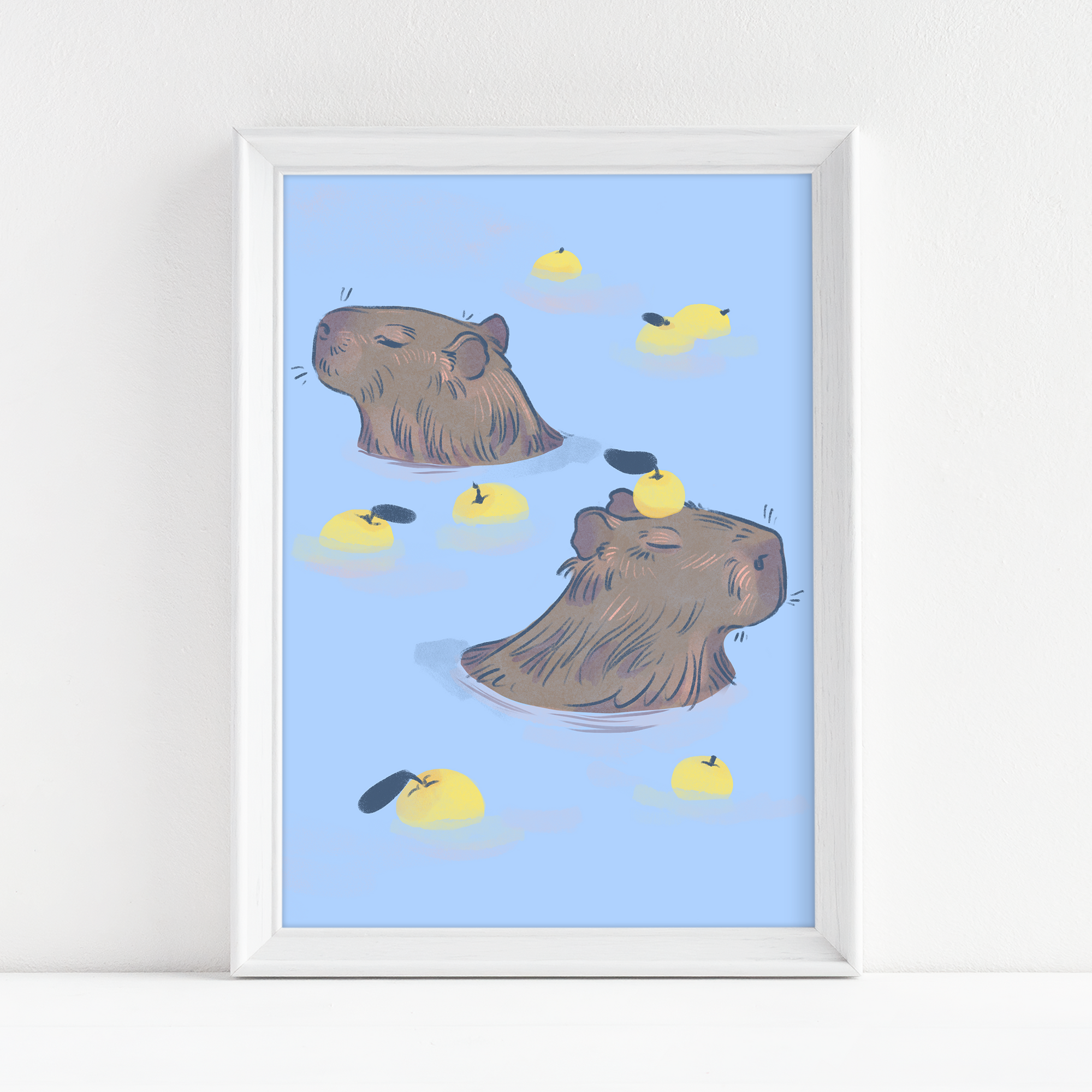 "Yuzu Capybara" - Fine Art Print