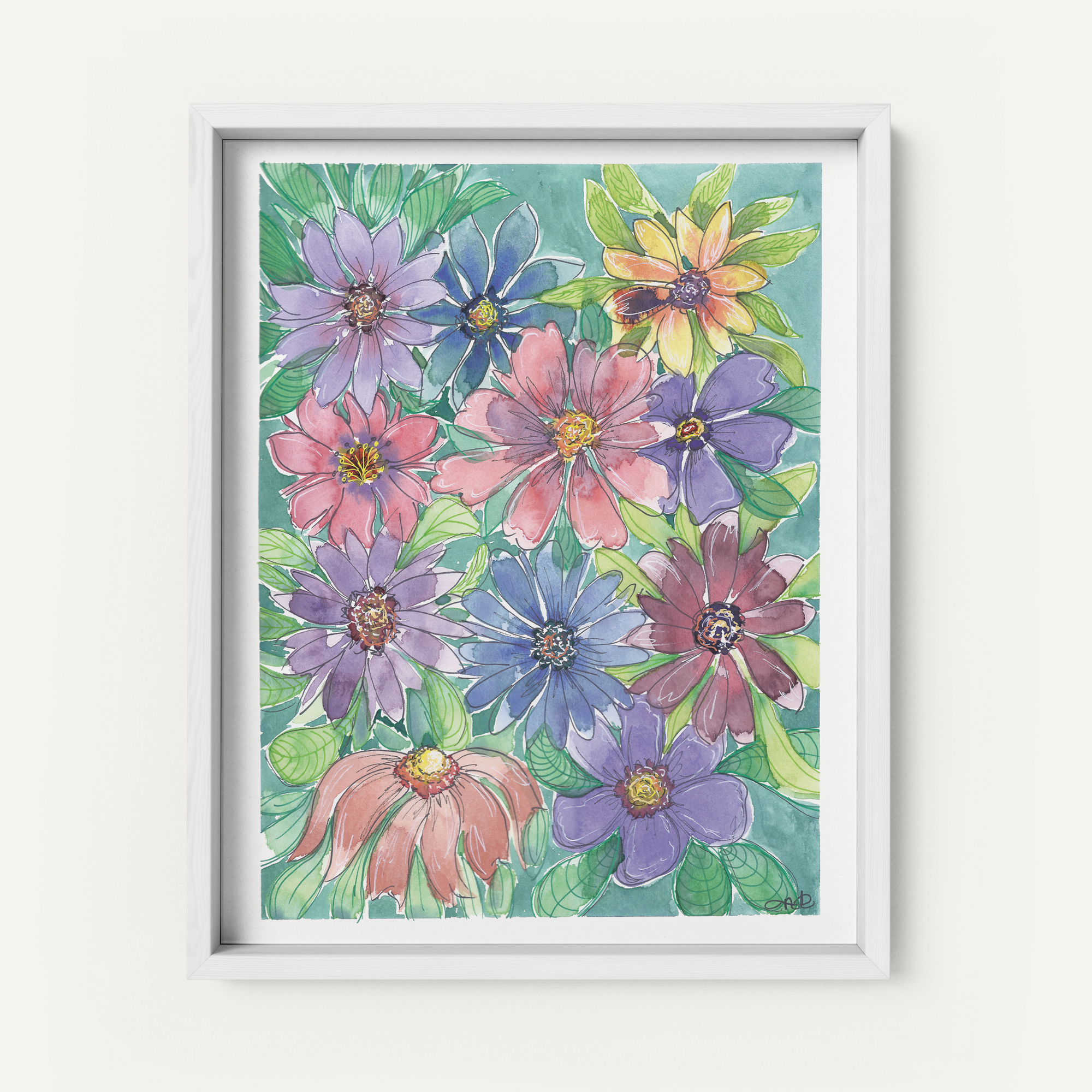 "Colorful Florals" - Fine Art Print