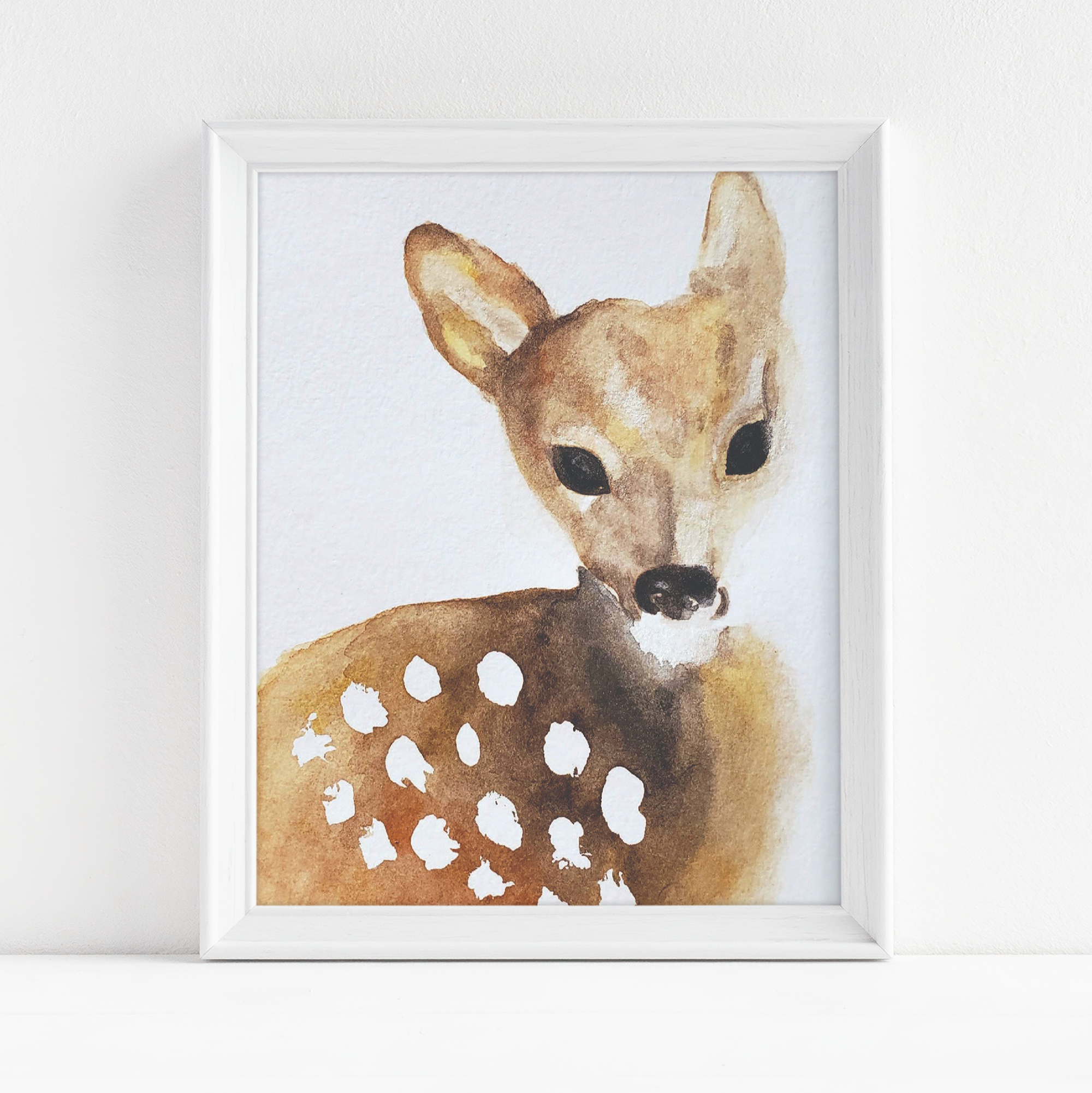 Deer Watercolor - Fine Art Print