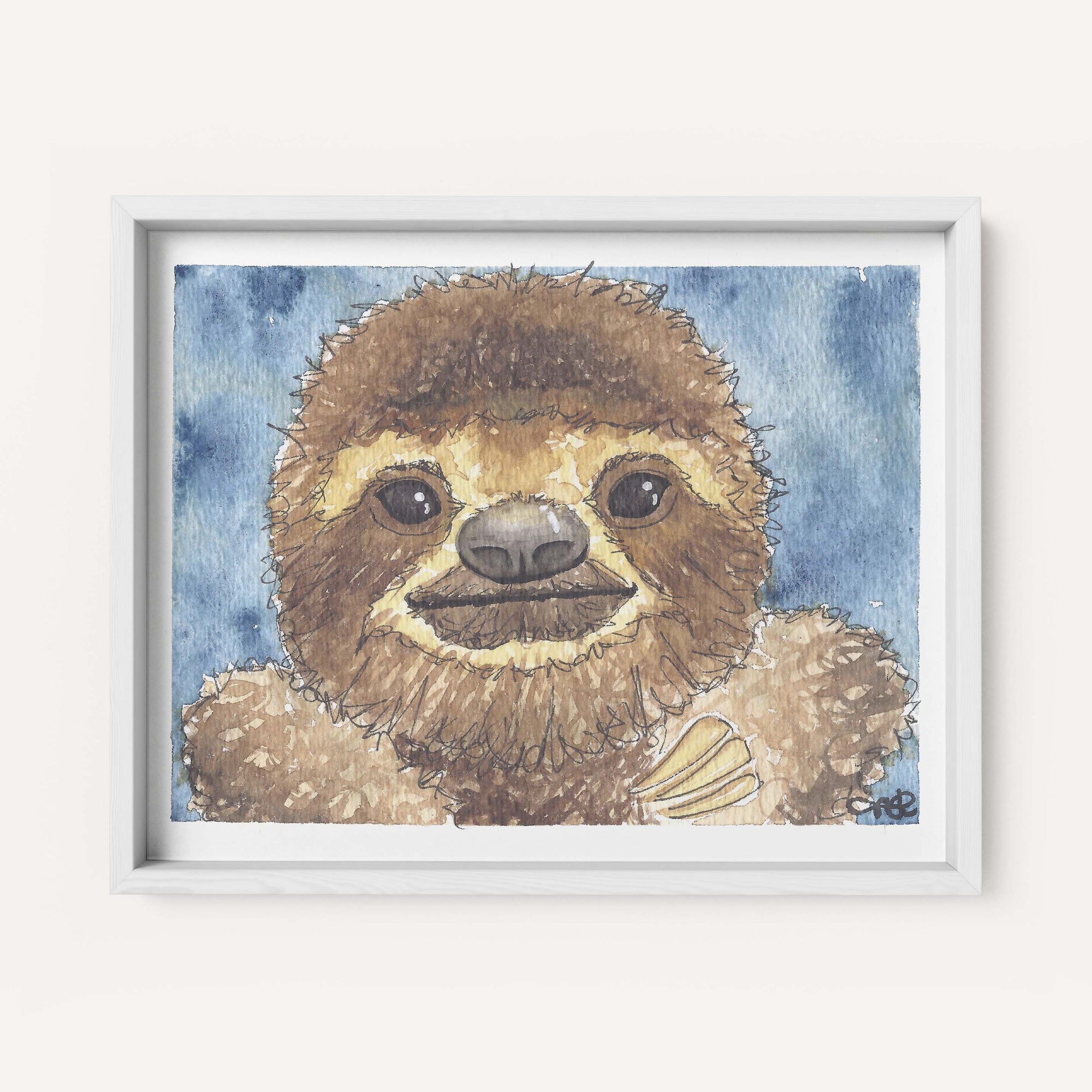 "Sammy the Sloth" - Fine Art Print