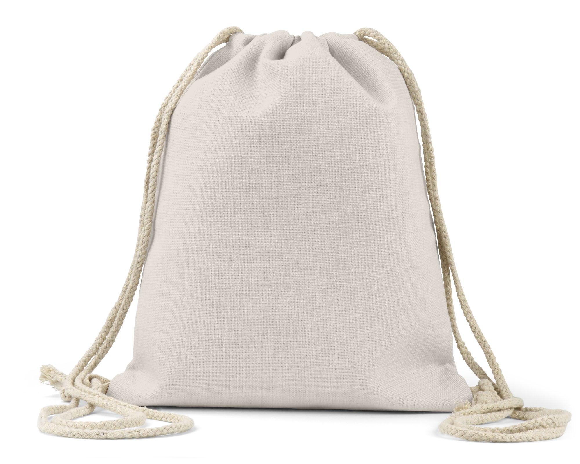 Blank/Customizable Linen Drawstring Bag