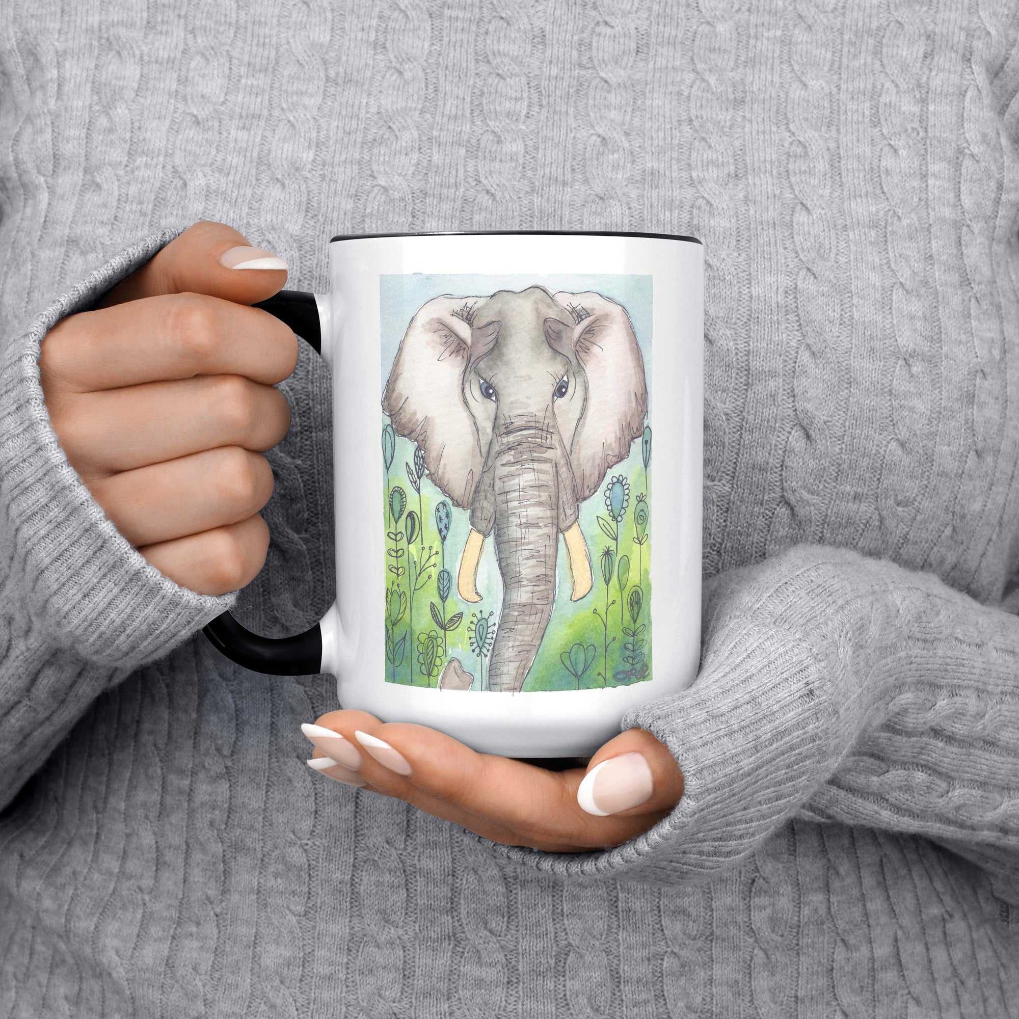 "Eli the Elephant" - 15oz Coffee Mug